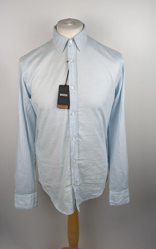 BOSS Mens Reid 17 Shirt - Pastel Blue