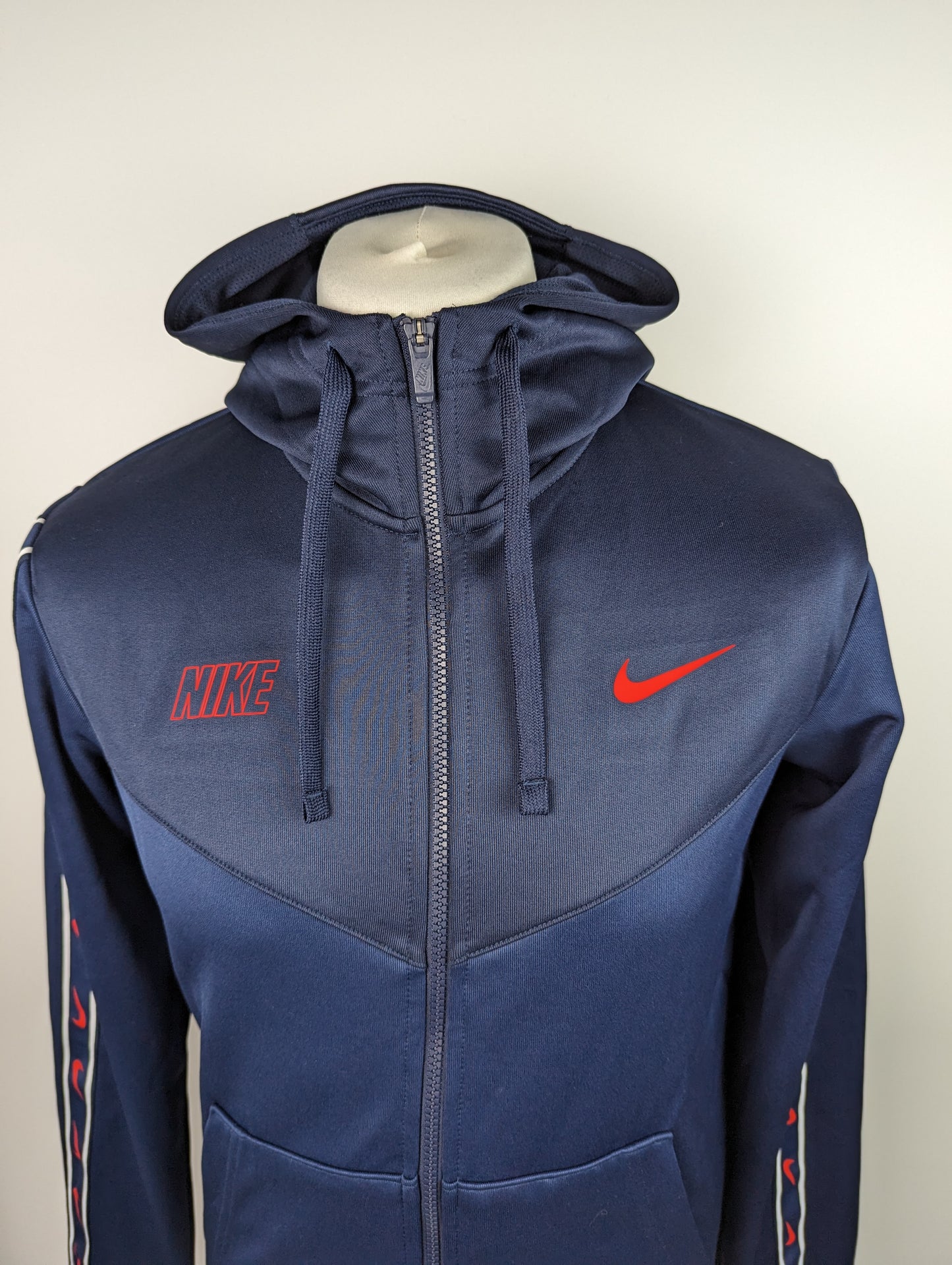 Nike Full Zip Nsw Repeat Jacket- Blue