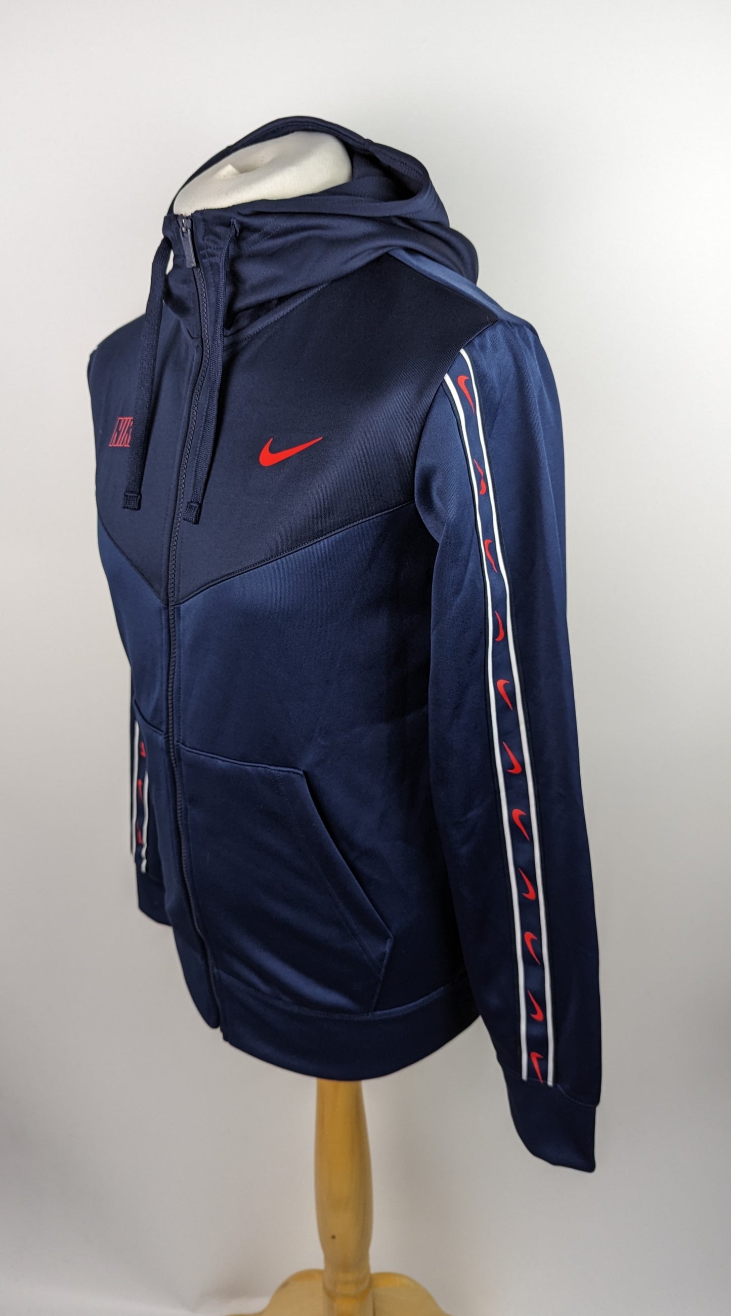 Nike Full Zip Nsw Repeat Jacket- Blue