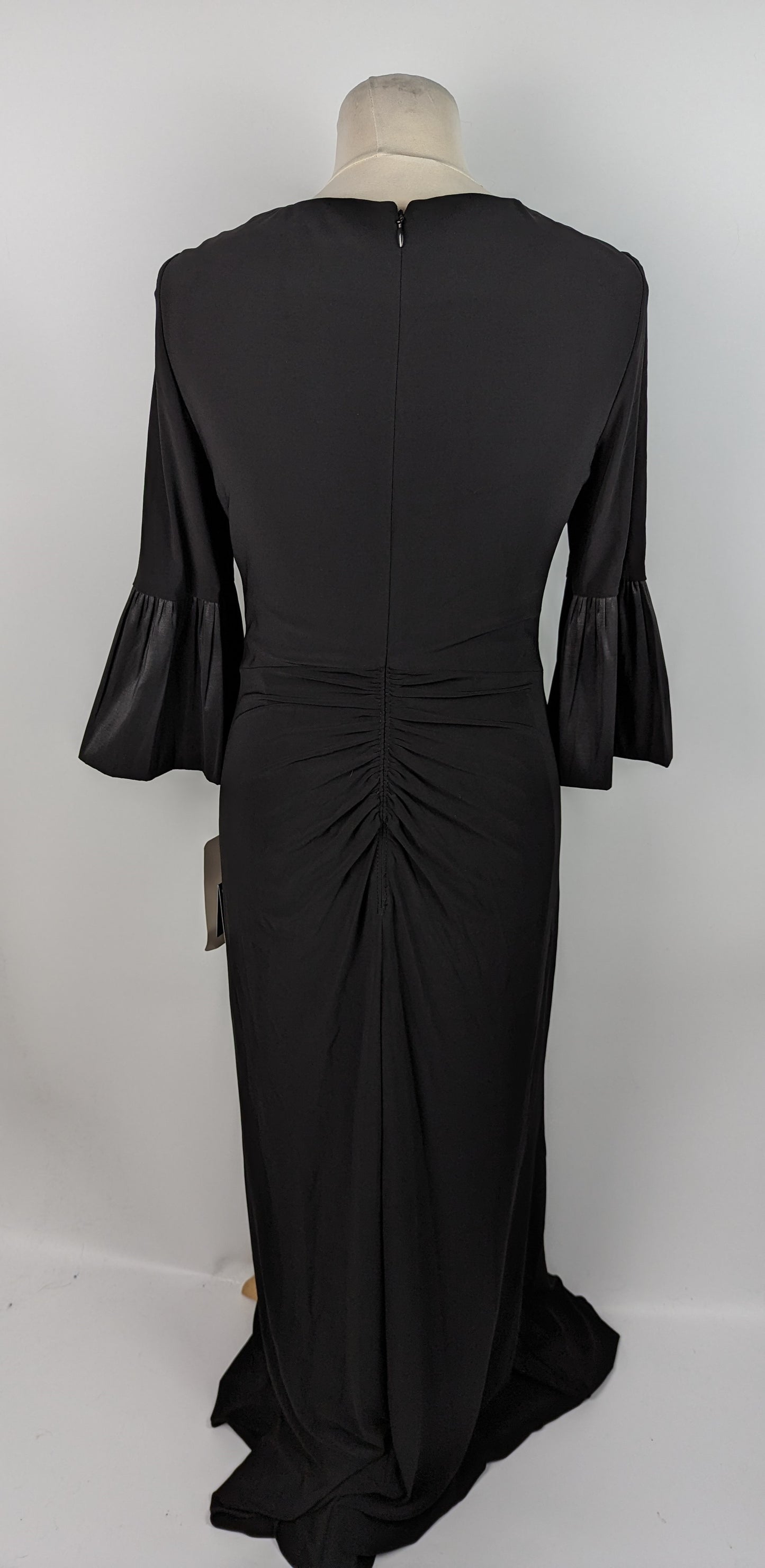 ADRIANNA PAPELL Twist Front Jersey Gown - Black