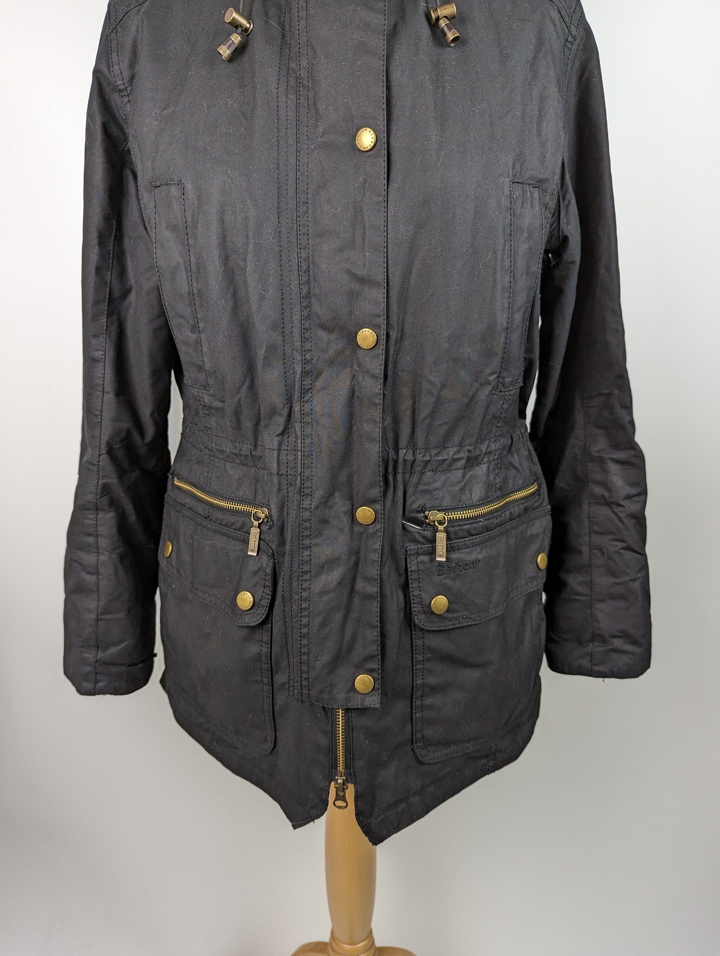 BARBOUR Womens Kelsall Wax Jacket - Black