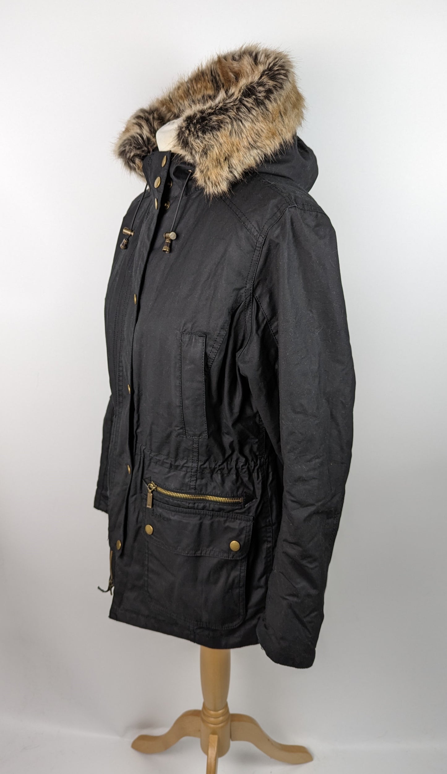 BARBOUR Womens Kelsall Wax Jacket - Black