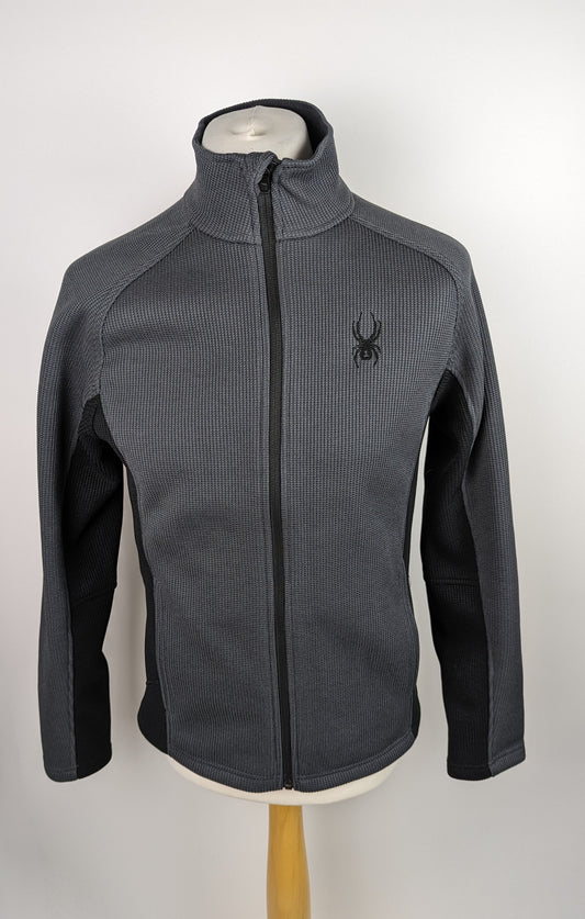 SPYDER Men's Constant Full Zip Fleece - Black / Grey