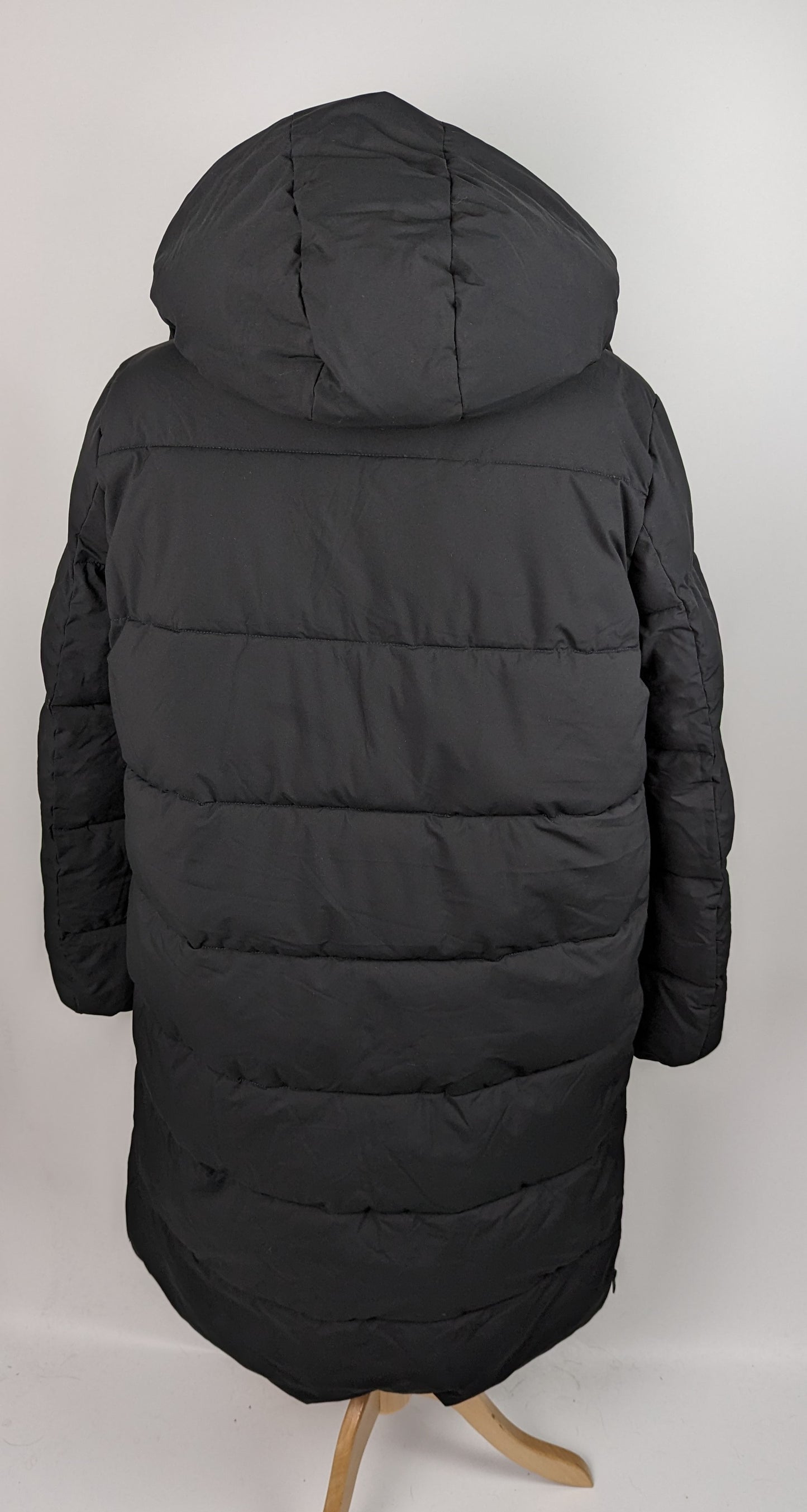 Calvin Klein Jeans Monologo Long Puffer Jacket - Black