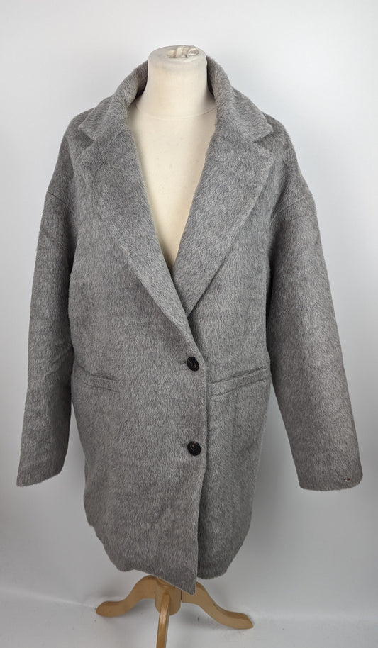 TOMMY JEANS Women's Padded Wool Coat - Grey