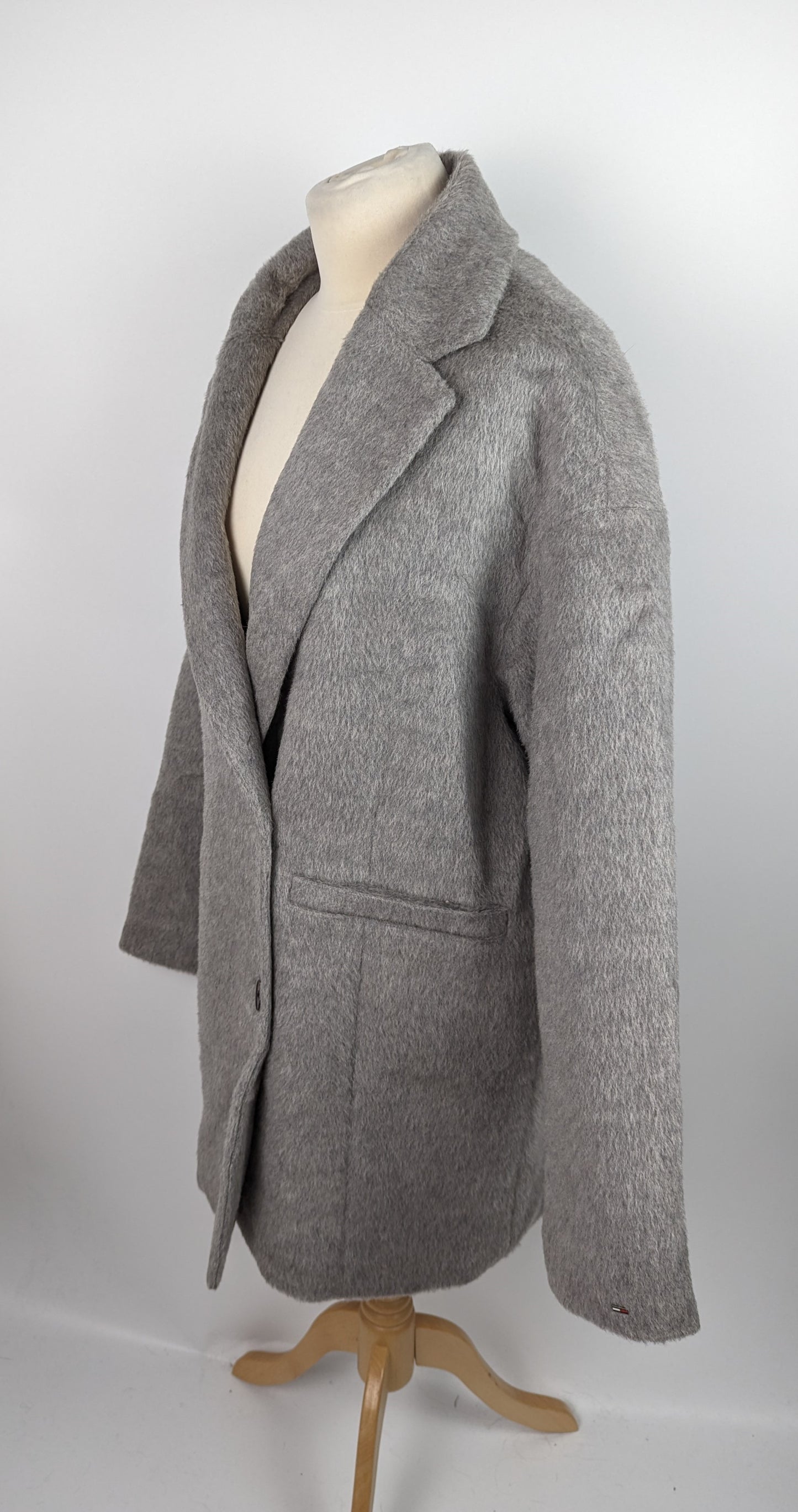 TOMMY JEANS Women's Padded Wool Coat - Grey