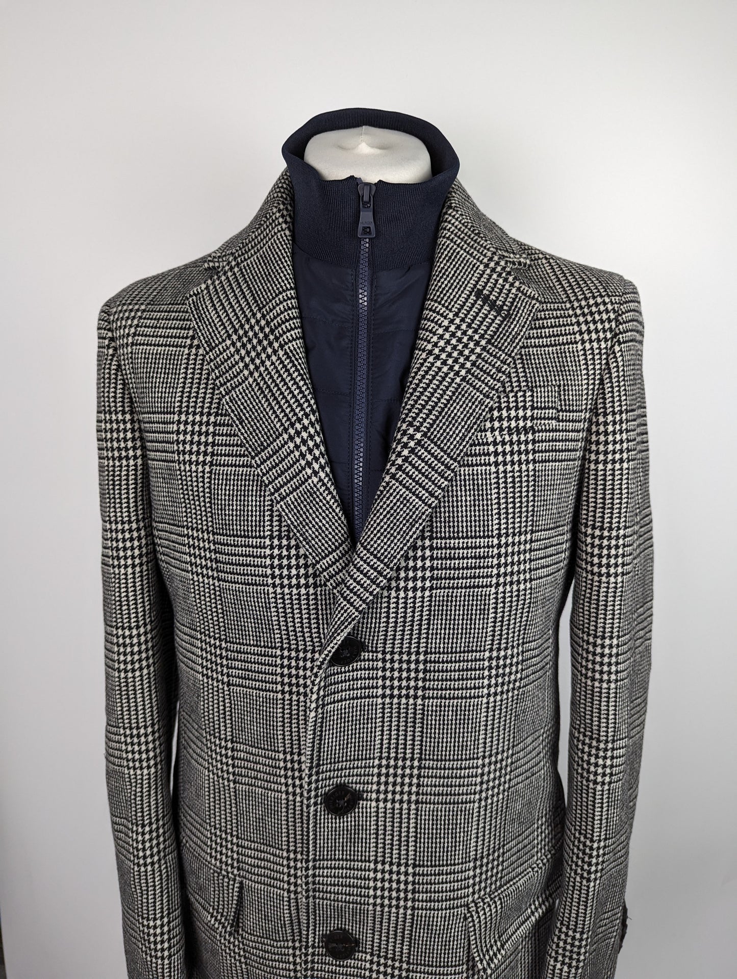 TOMMY HILFIGER Prince of Wales Check Jacket - Black / White