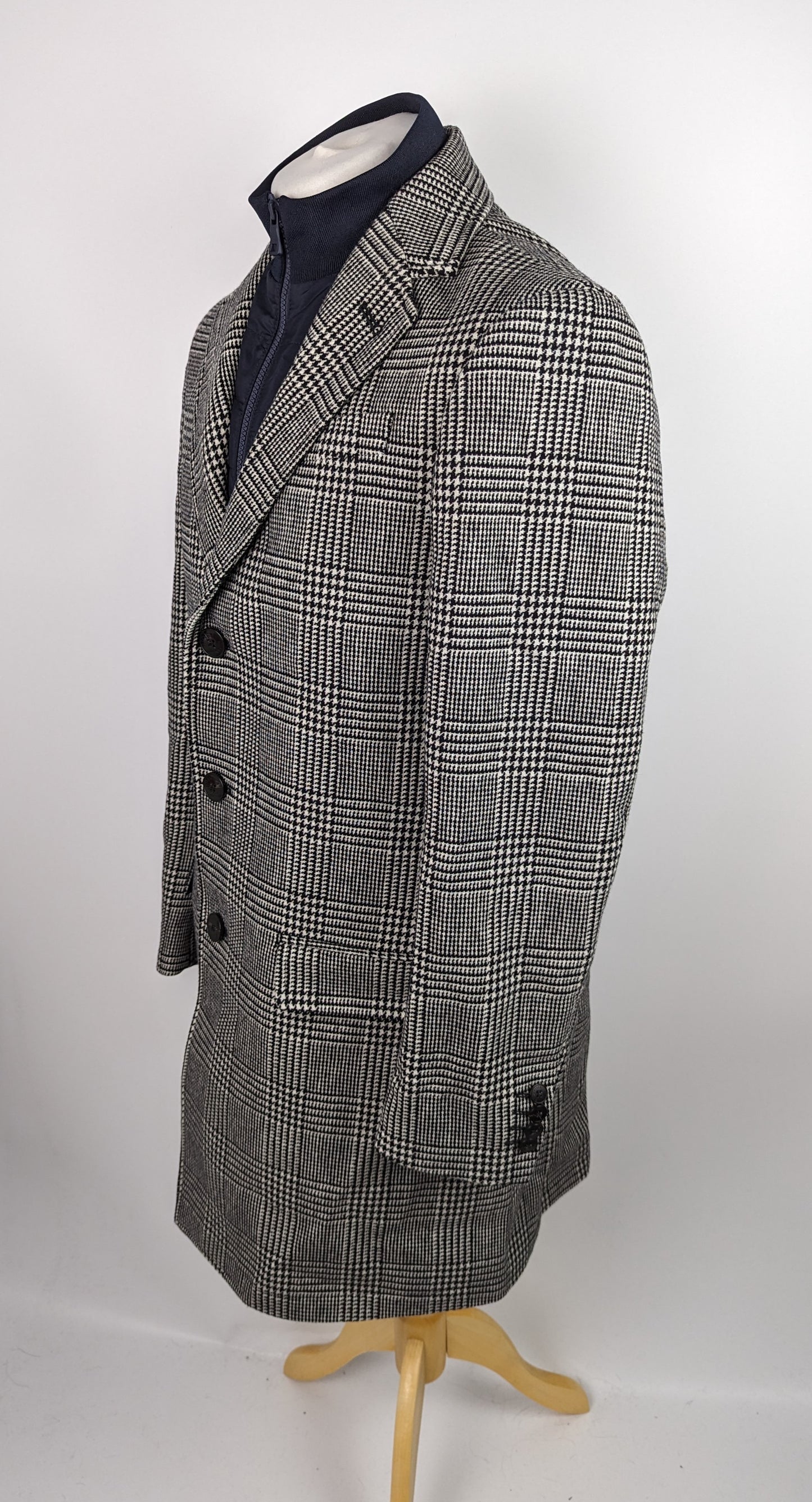 TOMMY HILFIGER Prince of Wales Check Jacket - Black / White