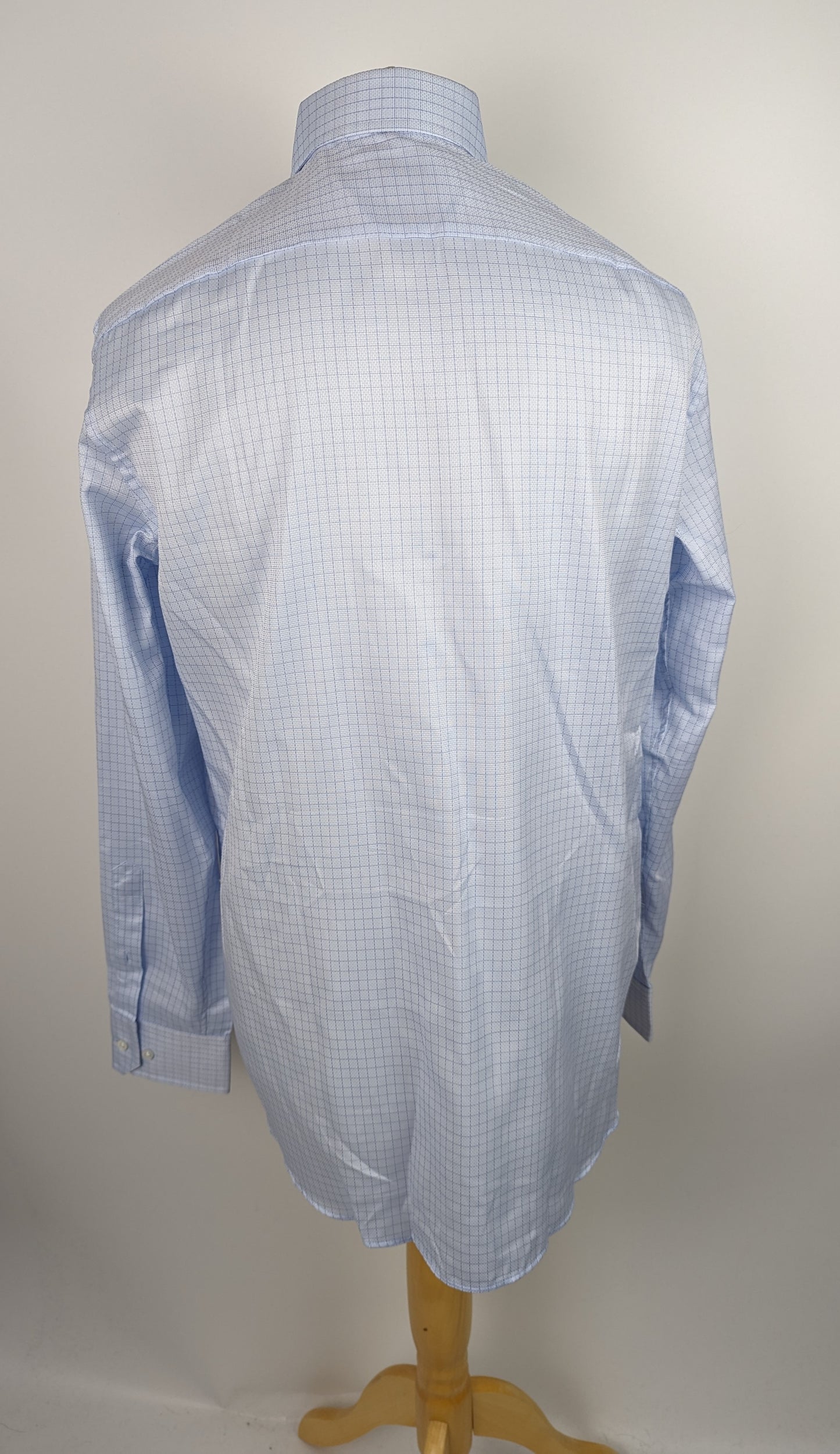 BOSS Mens T-Stanley Men's Shirt - Pastel Blue Check