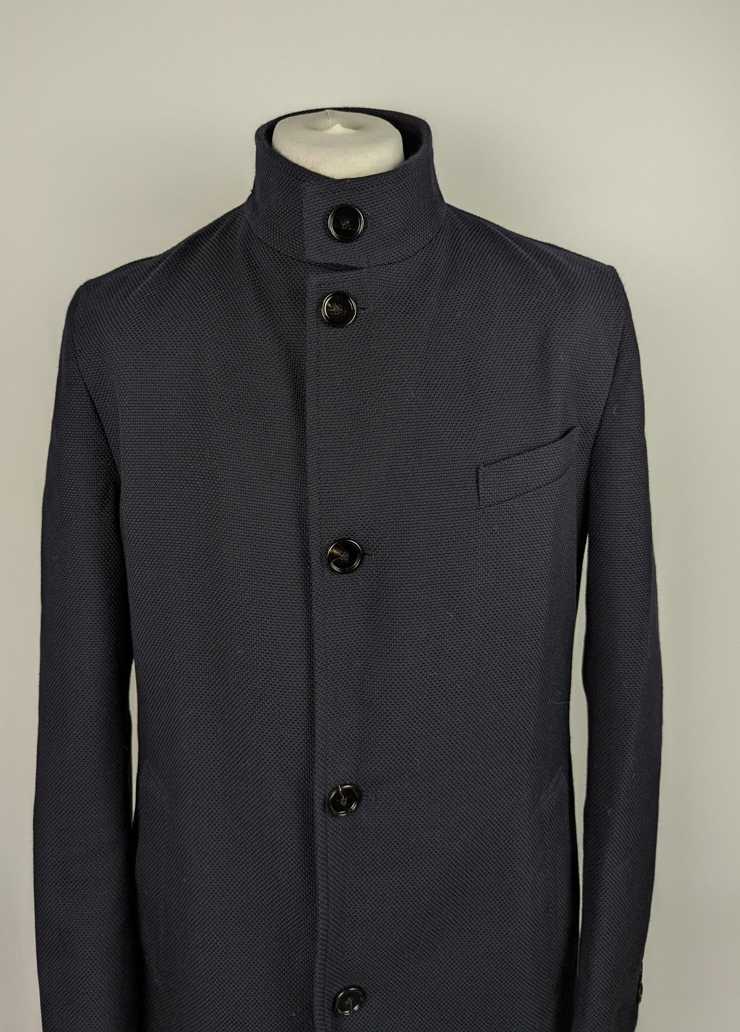 BOSS Men's Shanty Slim Wool Blend Coat - Navy Blue