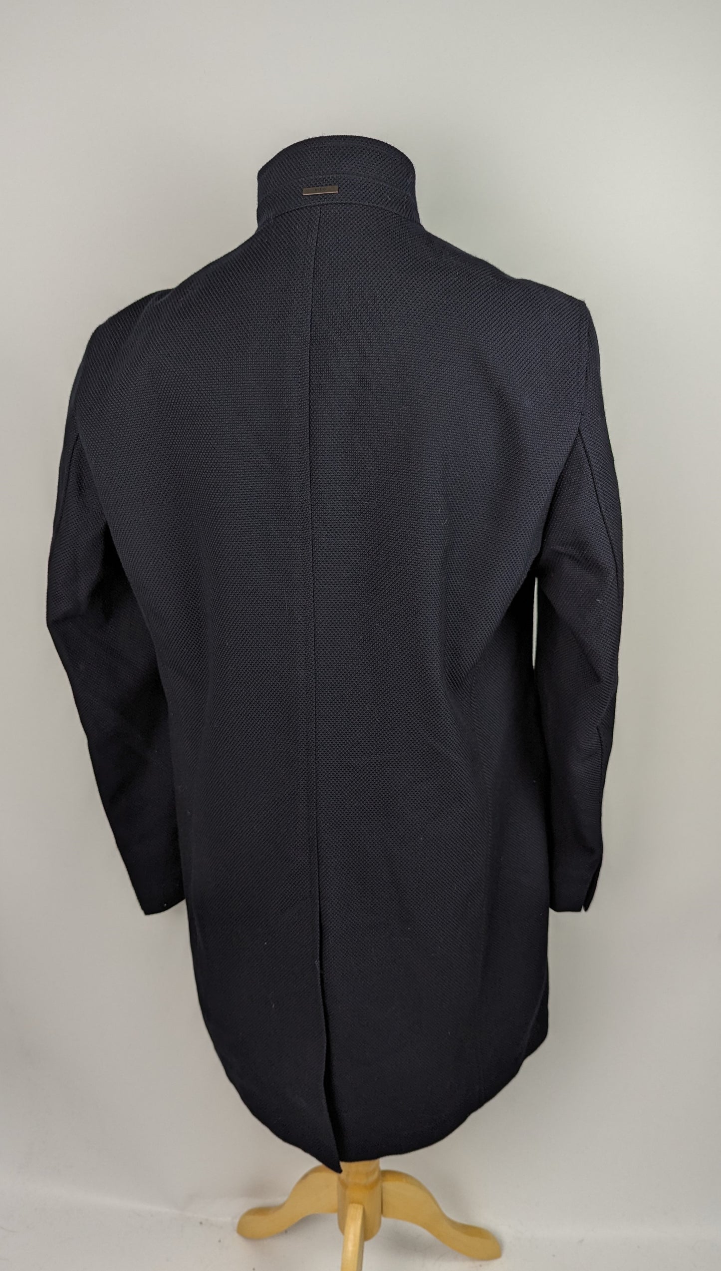 BOSS Men's Shanty Slim Wool Blend Coat - Navy Blue