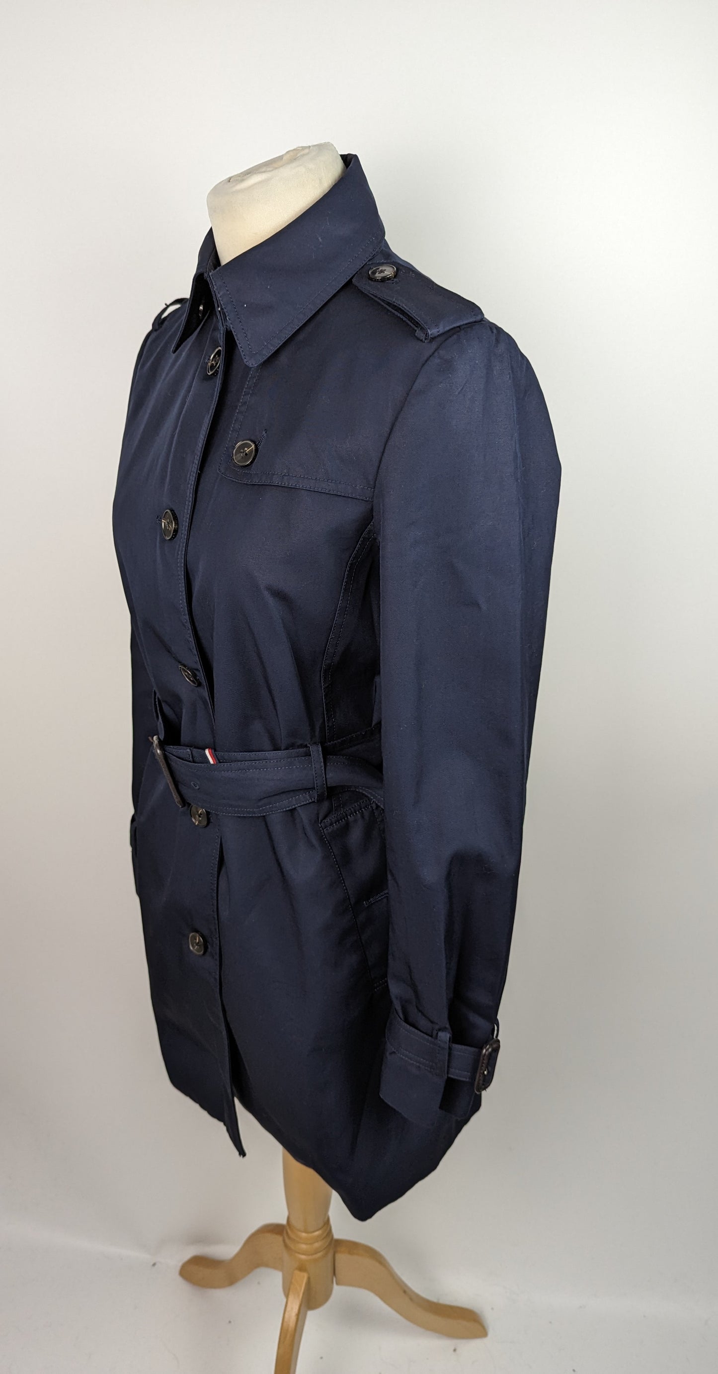 TOMMY HILFIGER Heritage Sigle Breasted Trench Coat - Midnight Blue