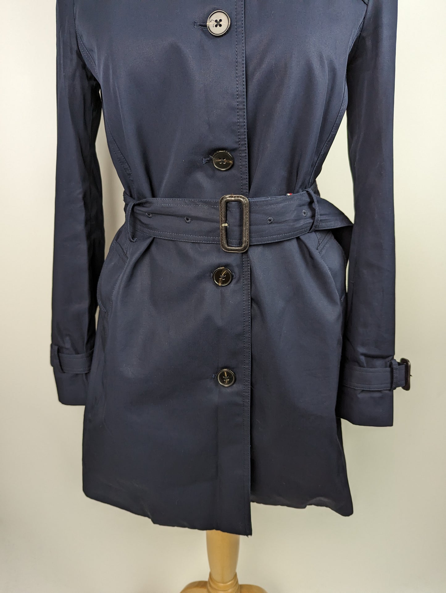 TOMMY HILFIGER Heritage Sigle Breasted Trench Coat - Midnight Blue