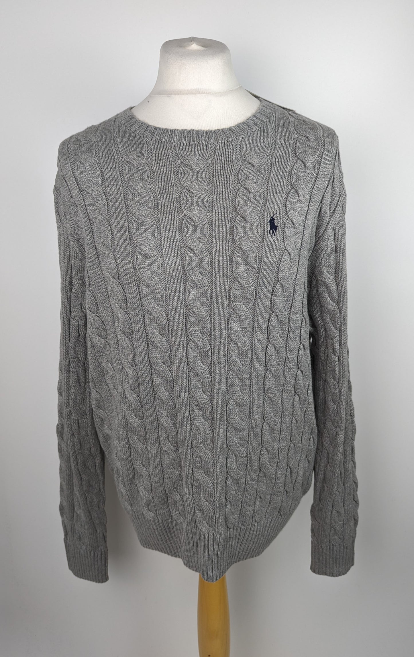 POLO RALPH LAUREN Cable Knit Jumper - Grey