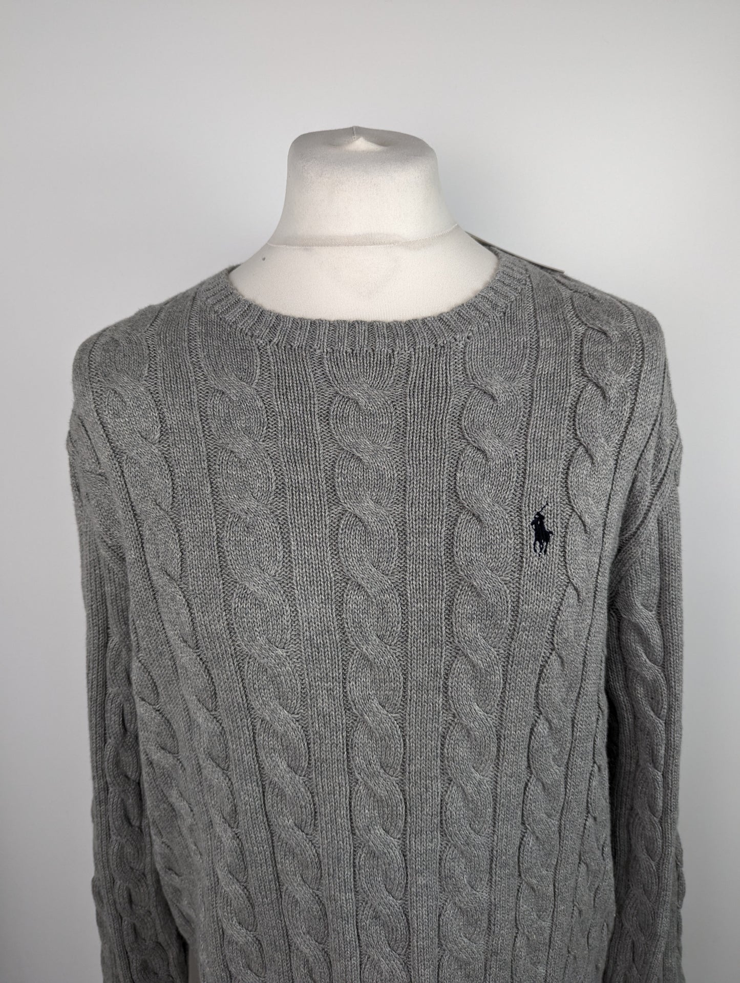 POLO RALPH LAUREN Cable Knit Jumper - Grey