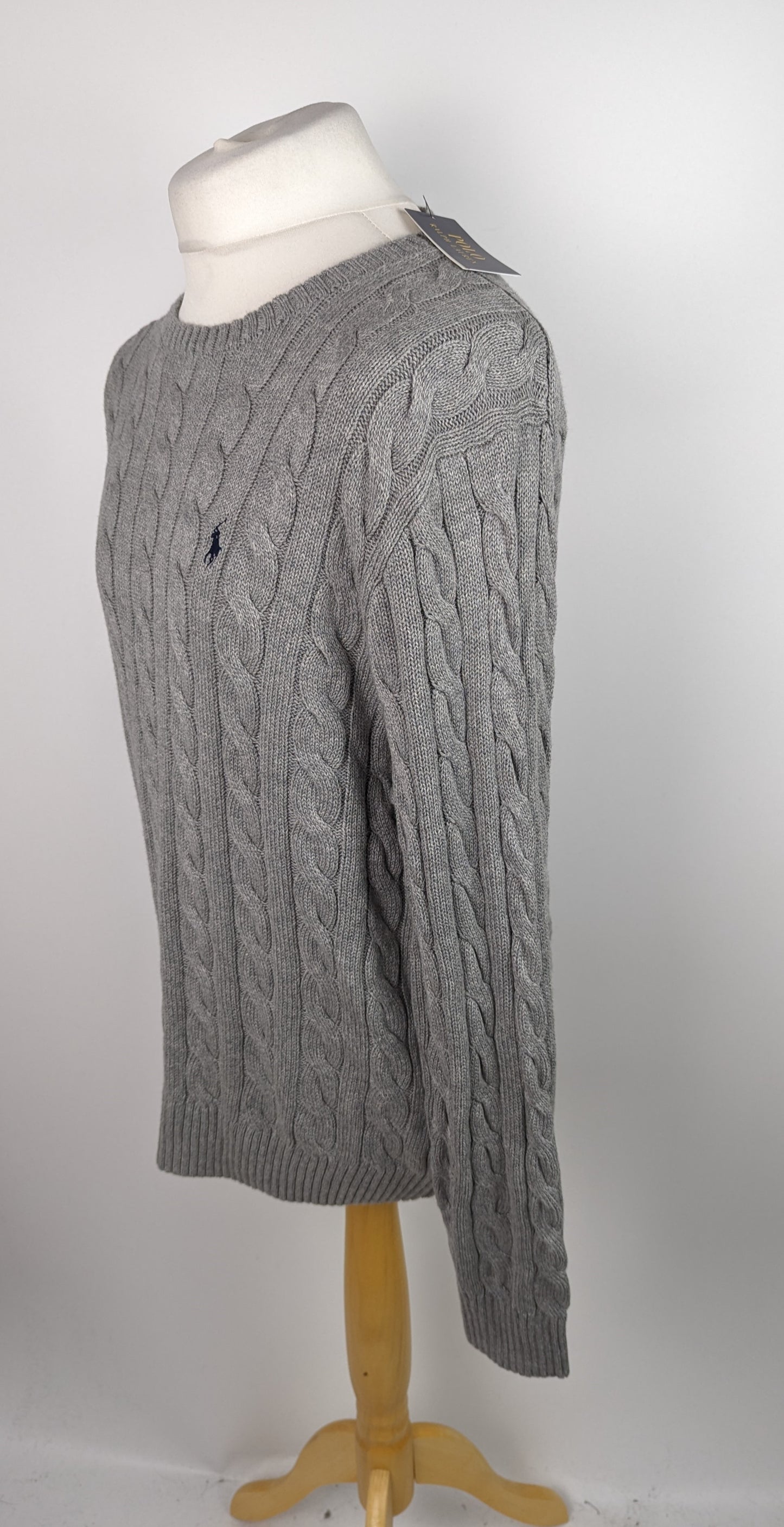 POLO RALPH LAUREN Cable Knit Jumper - Grey