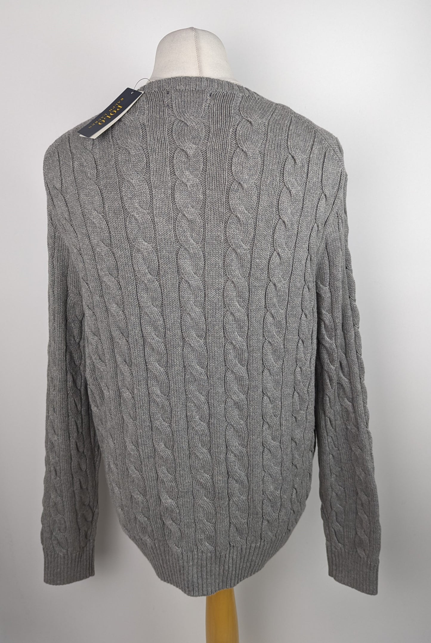 POLO RALPH LAUREN Cable Knit Jumper - Grey