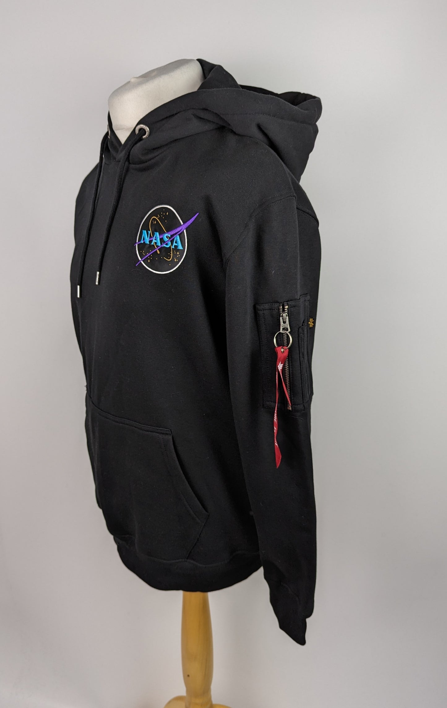 ALPHA INDUSTRIES Dark Side Mens Hoodie - Black