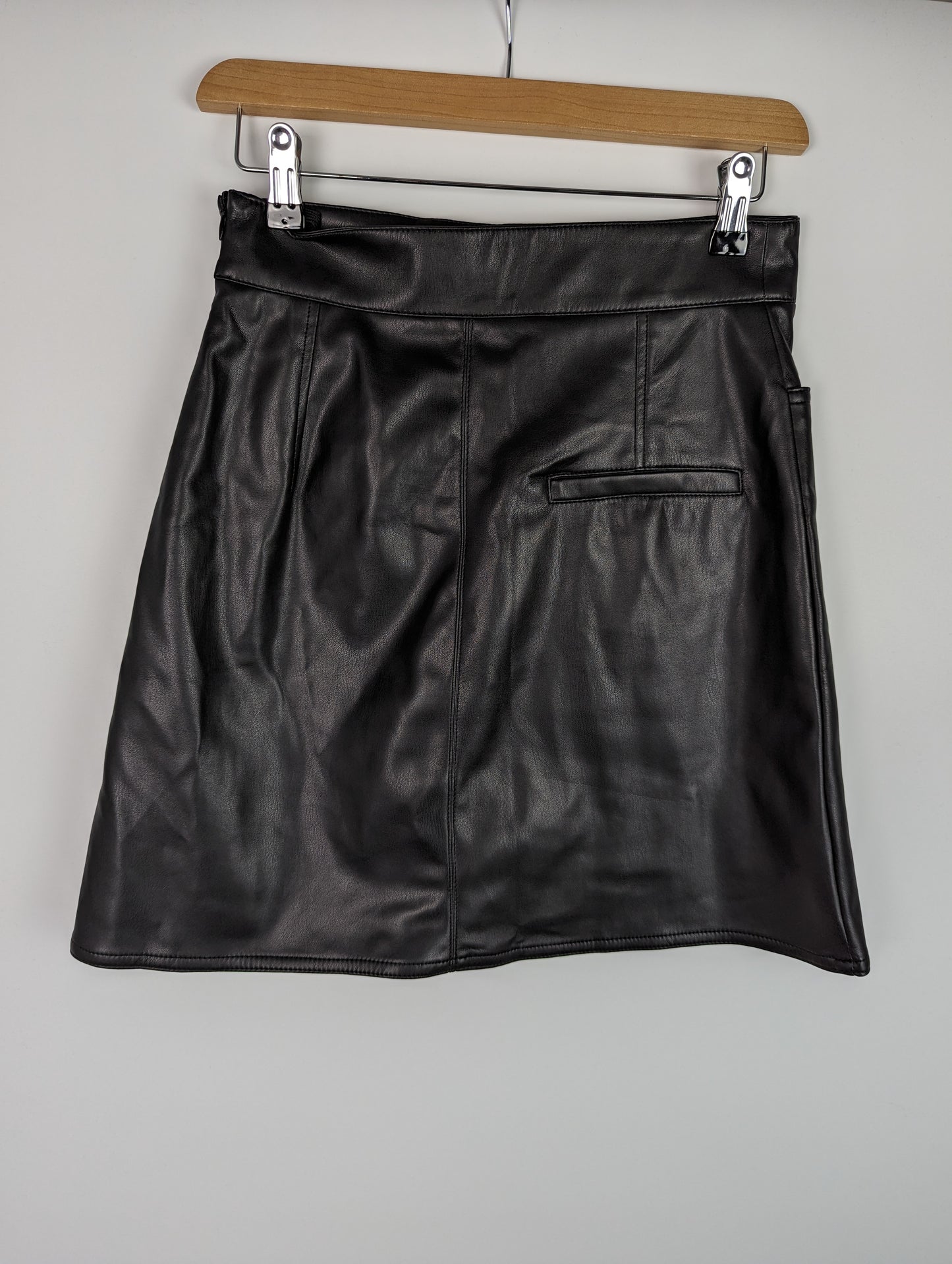 MARELLA Arabo Faux Leather Mini Skirt - Black