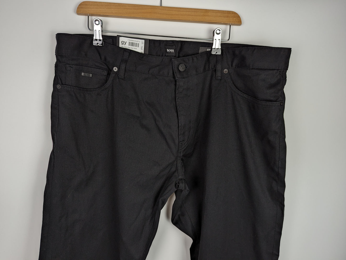 BOSS Mens Maine Regular Jeans - Black