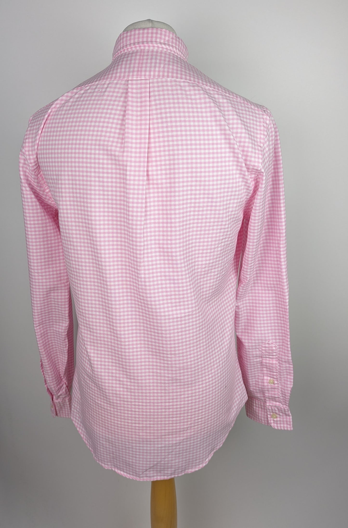 POLO RALPH LAUREN Long Sleeve Check Shirt - Pink / White