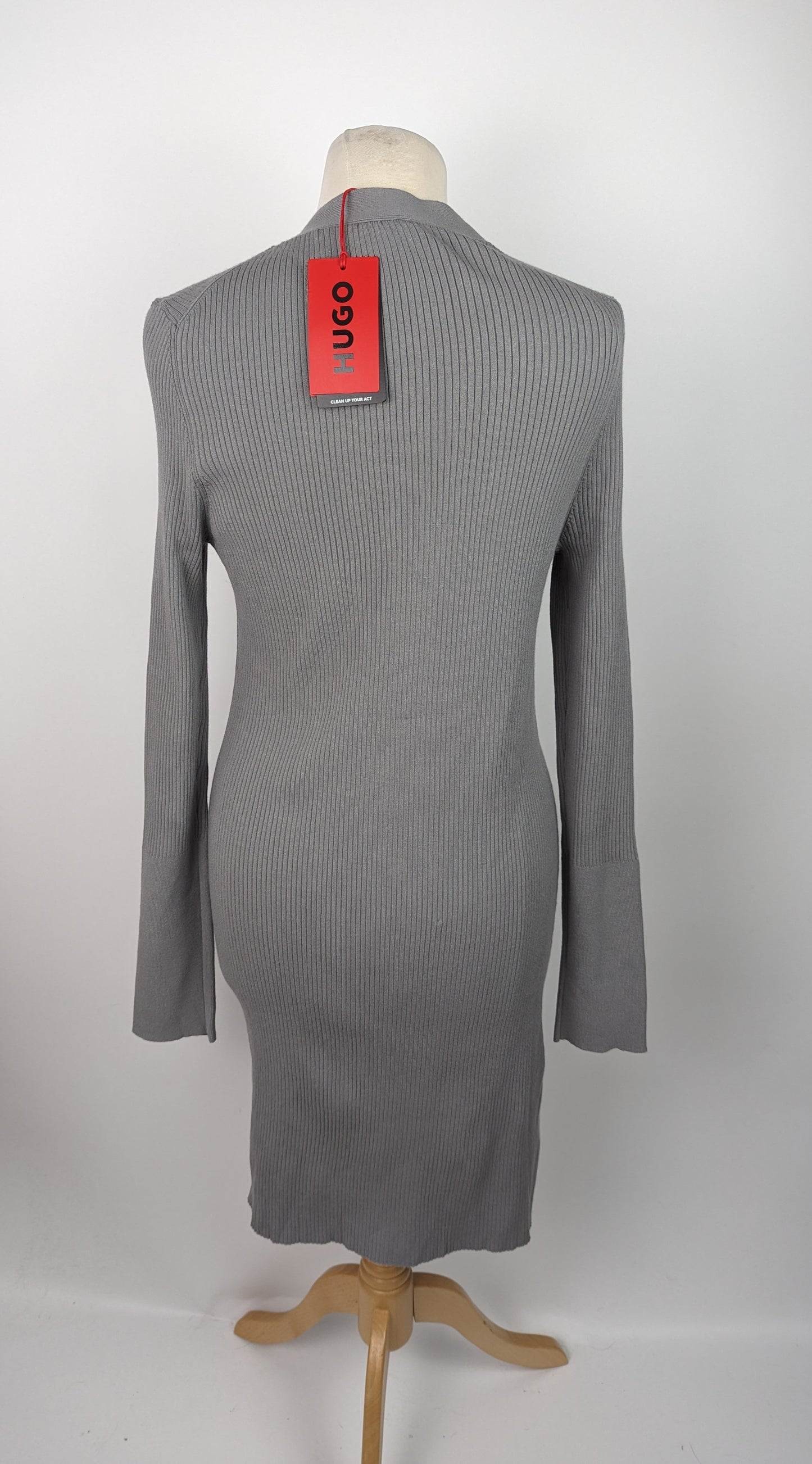 HUGO Womens Sovitelaz Shift Dress - Grey