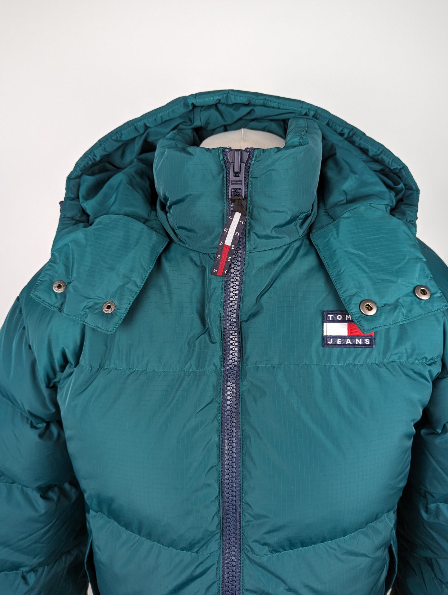 TOMMY JEANS Mens Alaska Puffer Jacket - Green