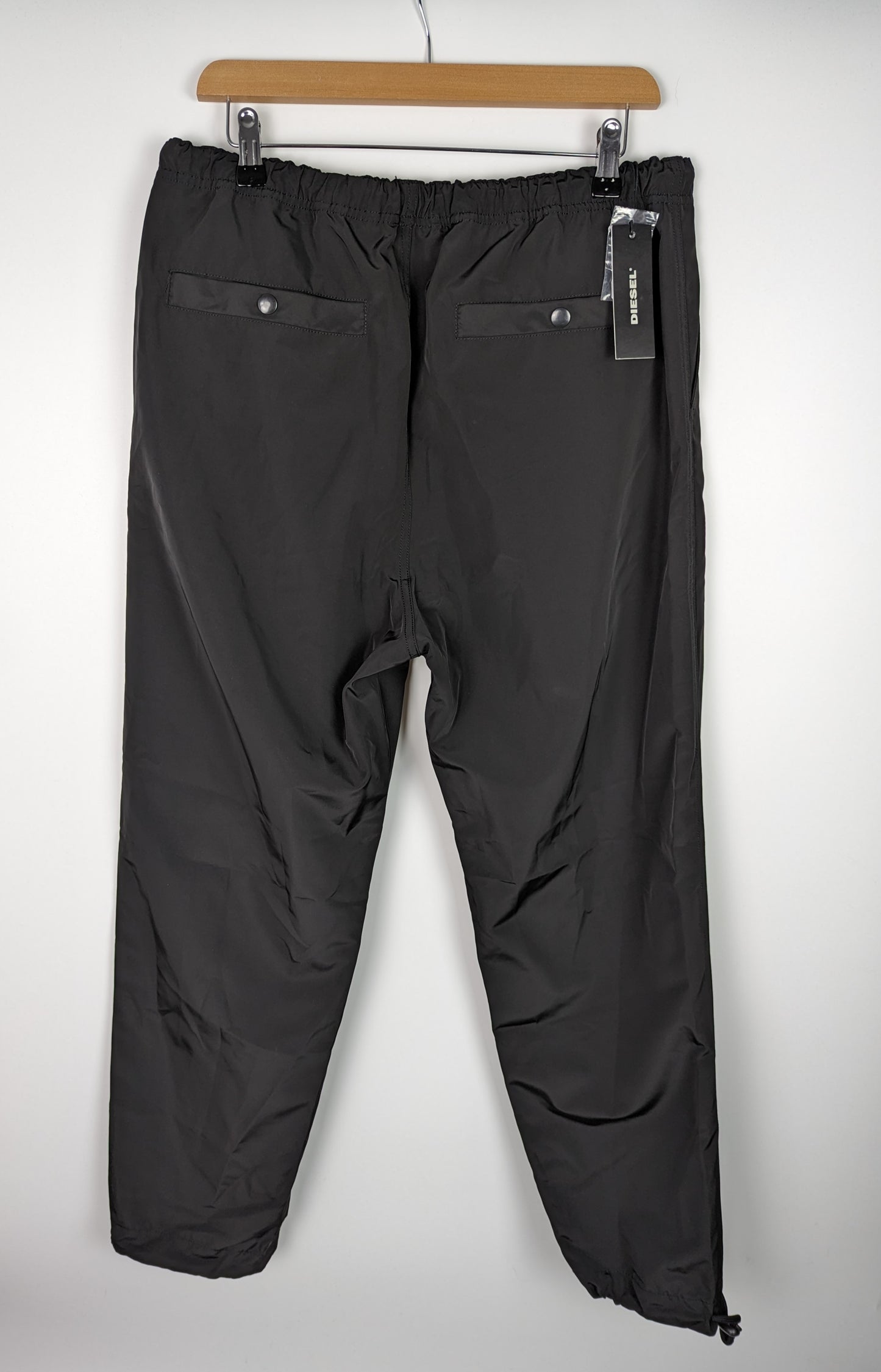 DIESEL Mens Track pants with logo print - Black