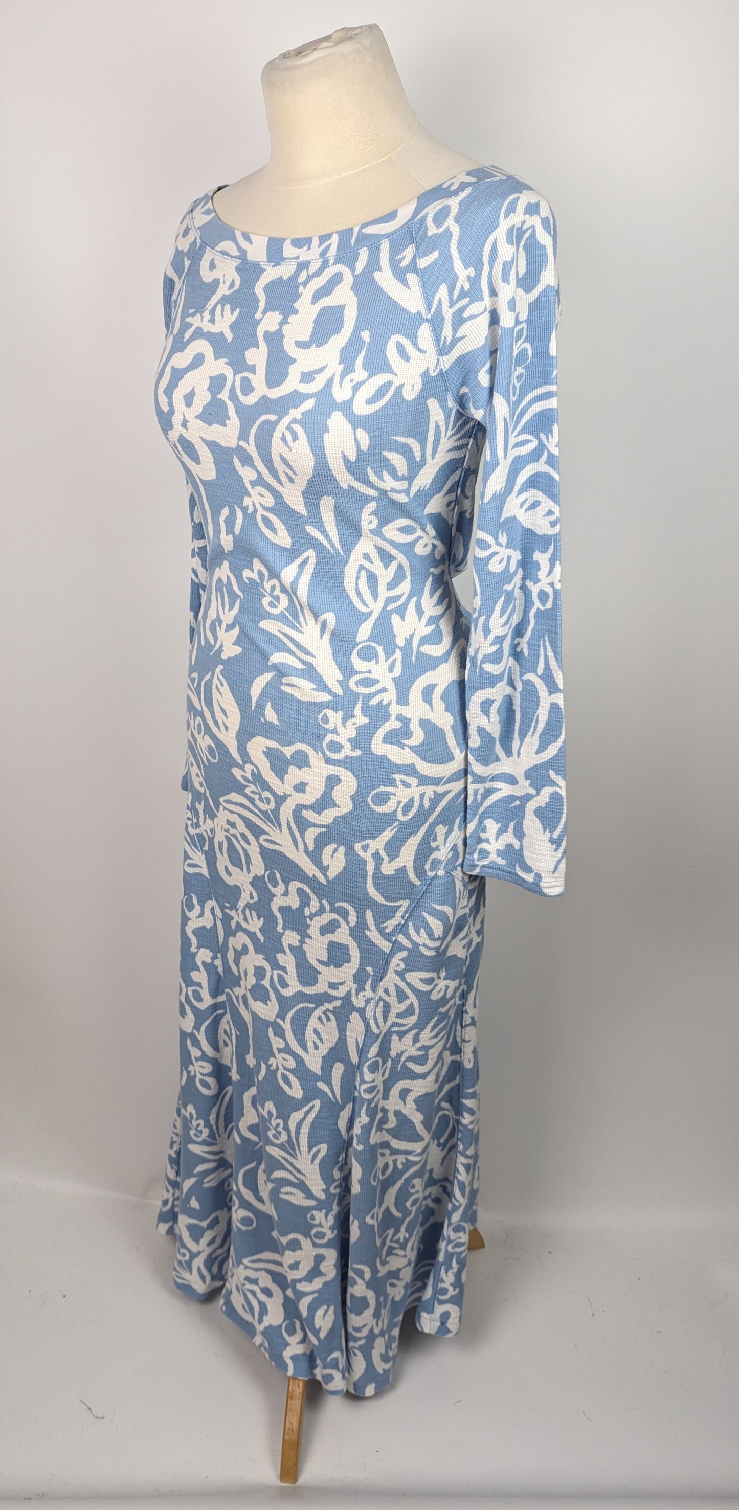 Ralph Lauren Floral jacquard cotton midi dress - Blue