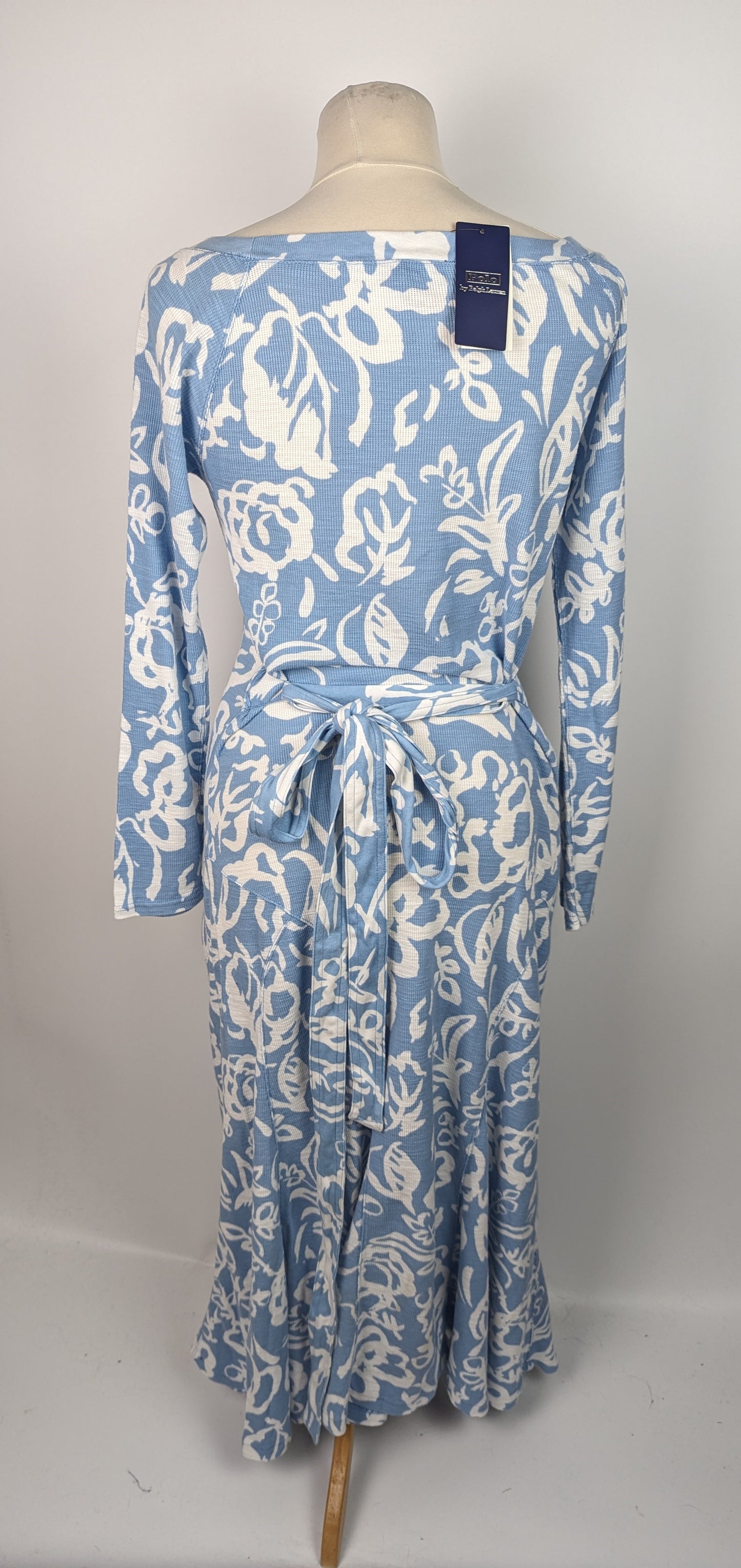 Ralph Lauren Floral jacquard cotton midi dress - Blue