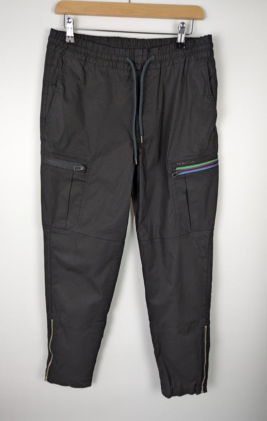 PS PAUL SMITH Rpstock Pocket Cargo Trousers - Black