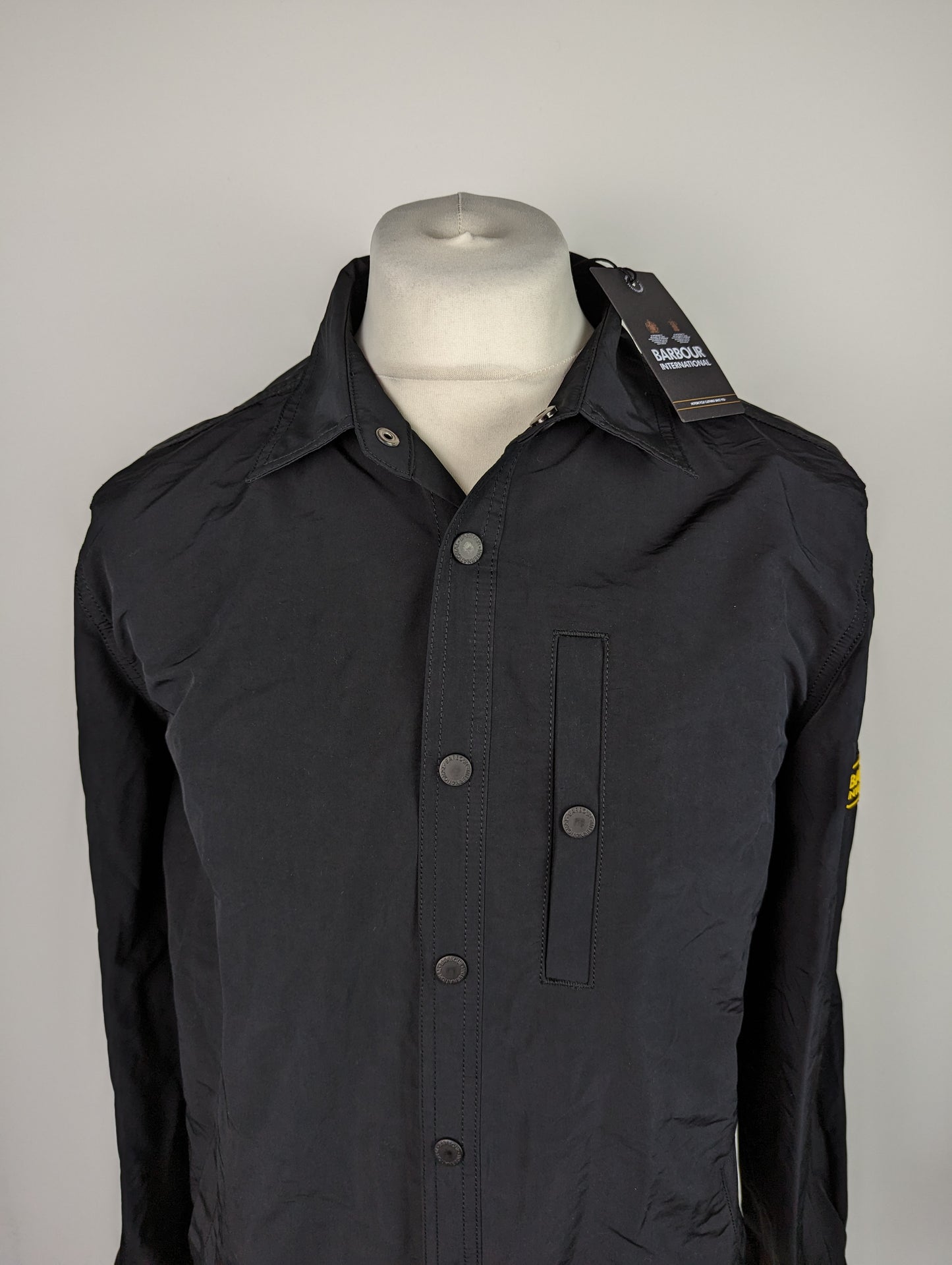 BARBOUR INTERNATIONAL Mens Link Overshirt - Black