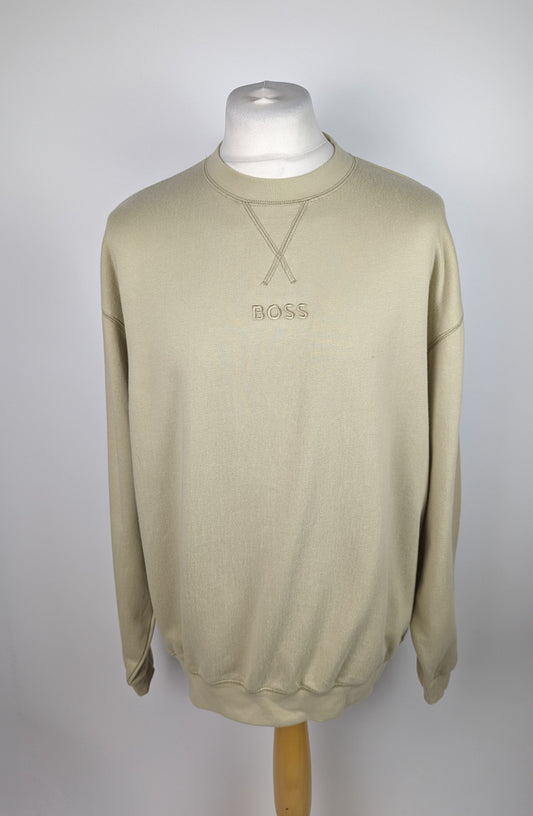 BOSS Mens Contemp Jumper - Green