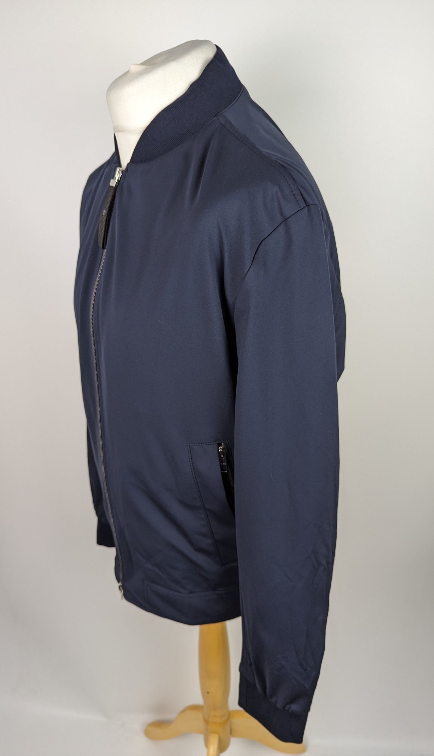 BOSS Mens Hanry Bomber Jacket - Blue