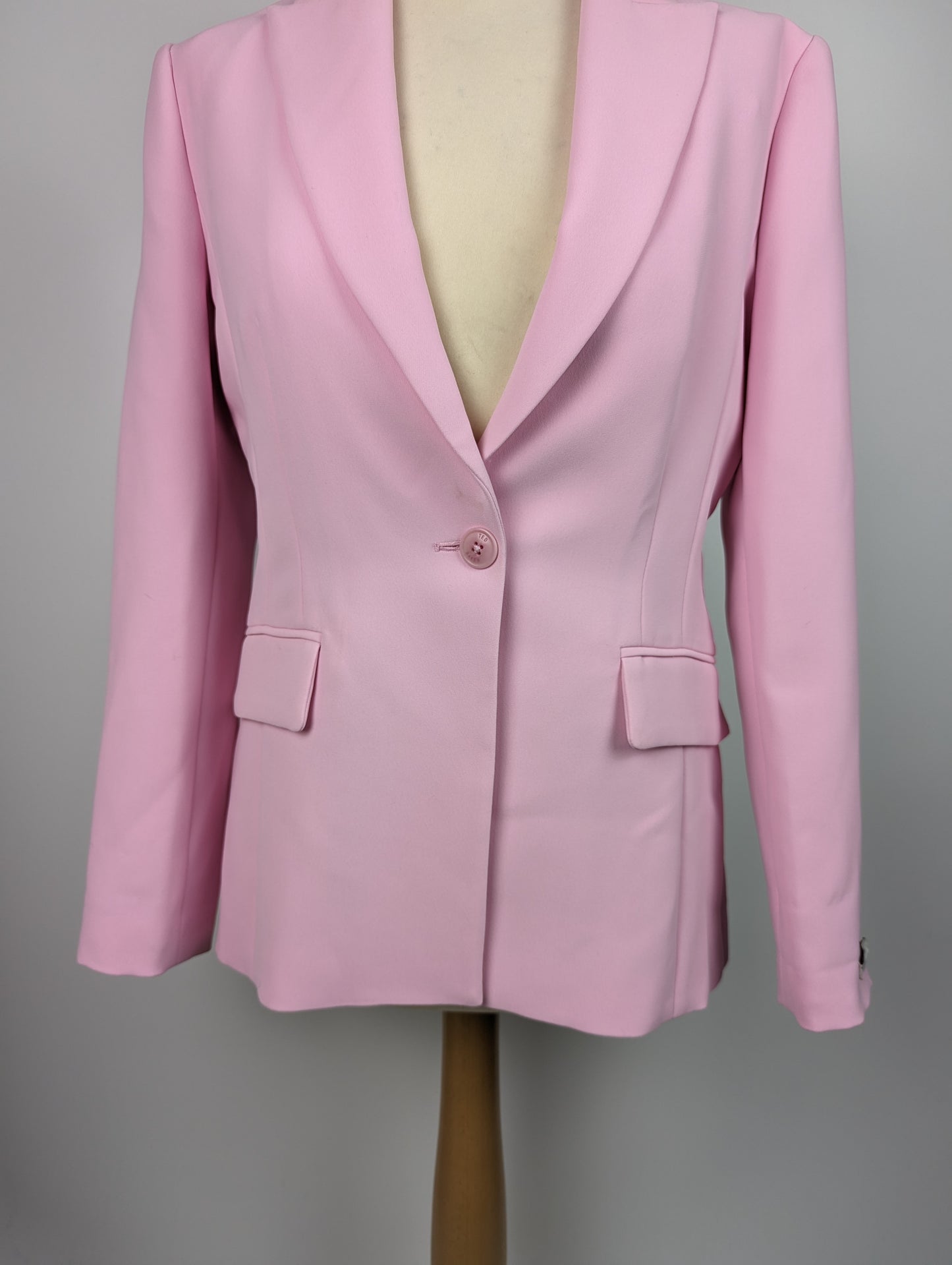 TED BAKER Myyia Single Breasted Slim Fit Blazer - Pink