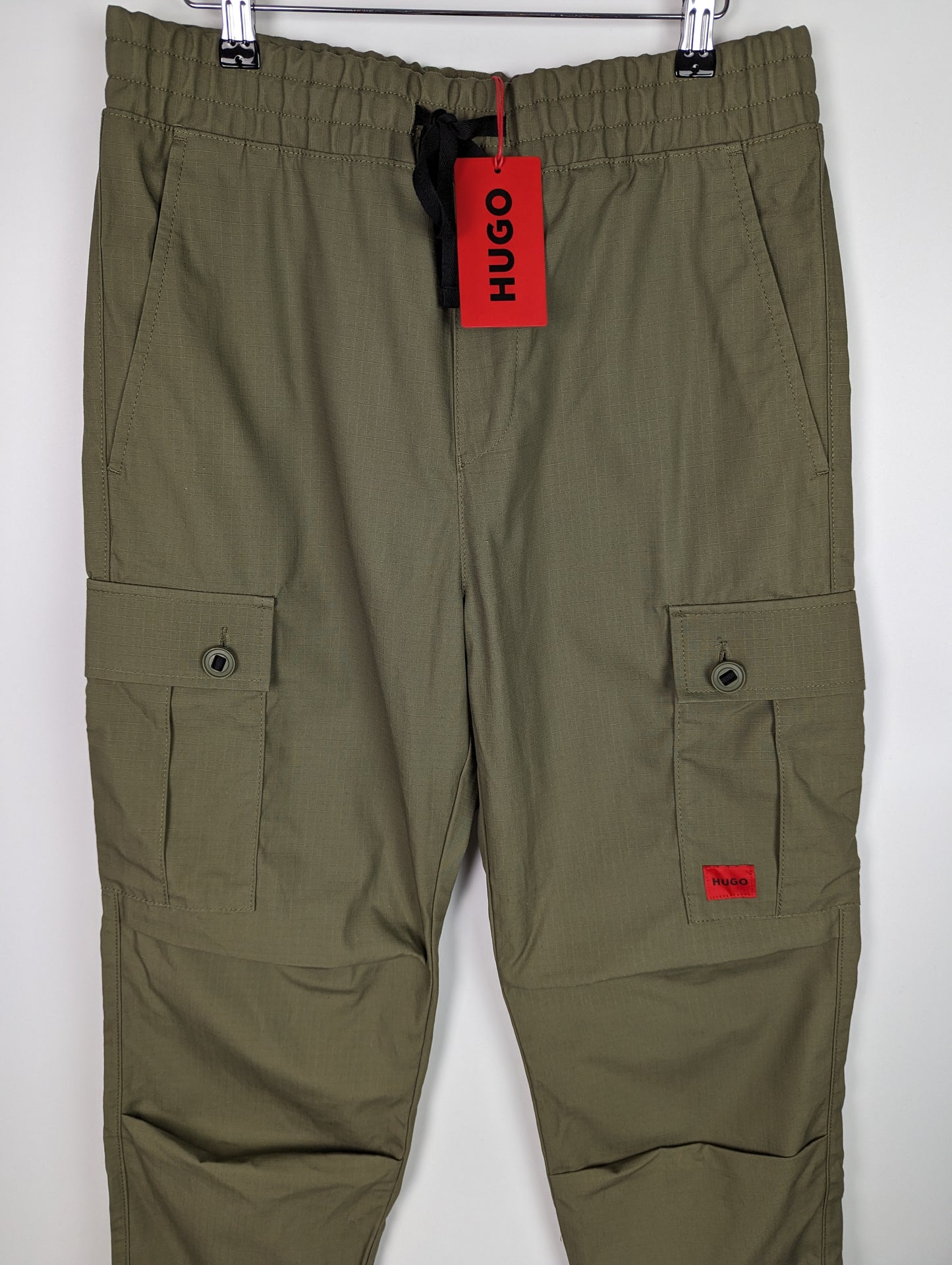 HUGO Mens Garlo 233 Cargo Trousers - Green