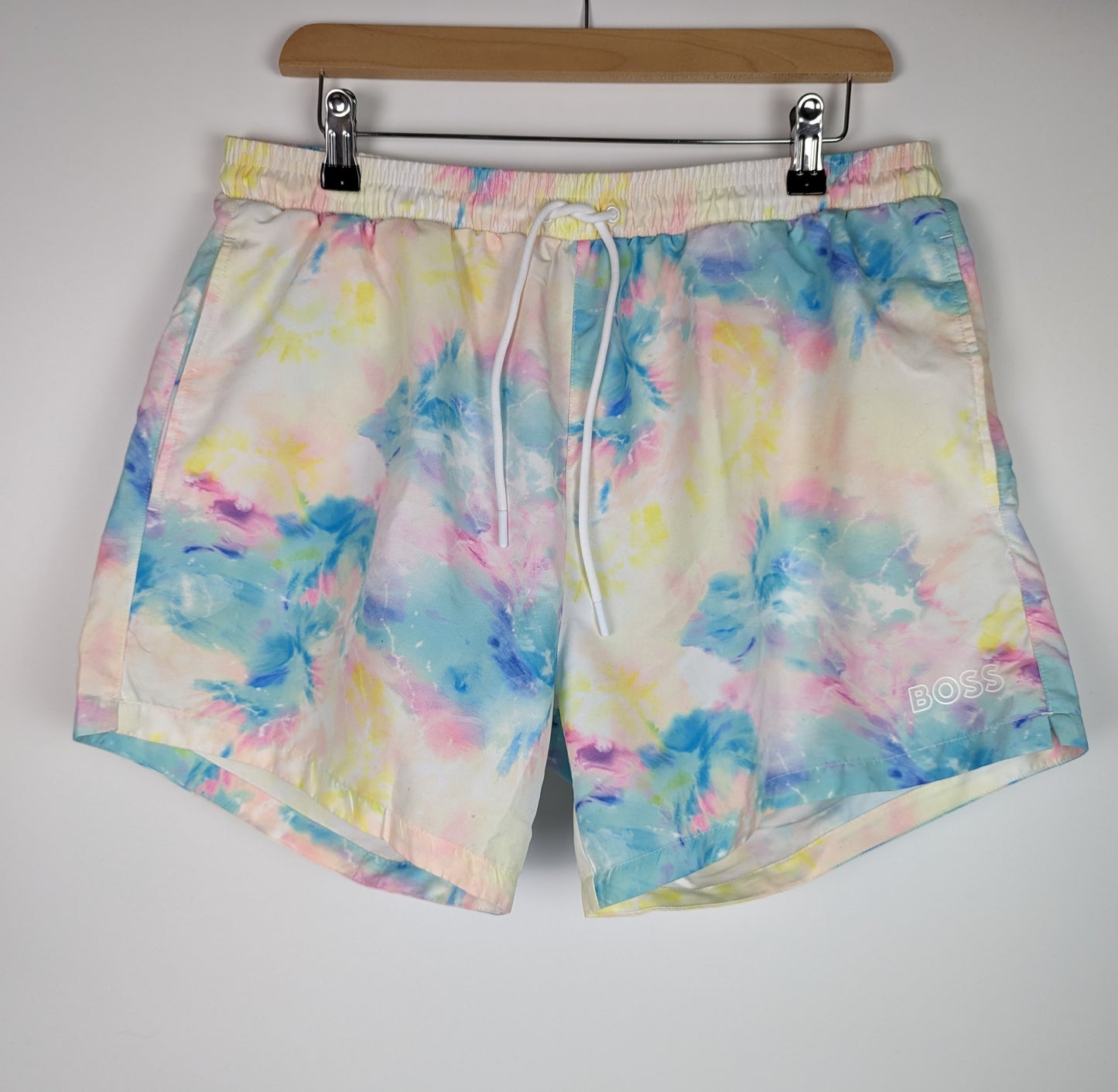 BOSS Men's Firefish Swim Trunks - Tie Dye