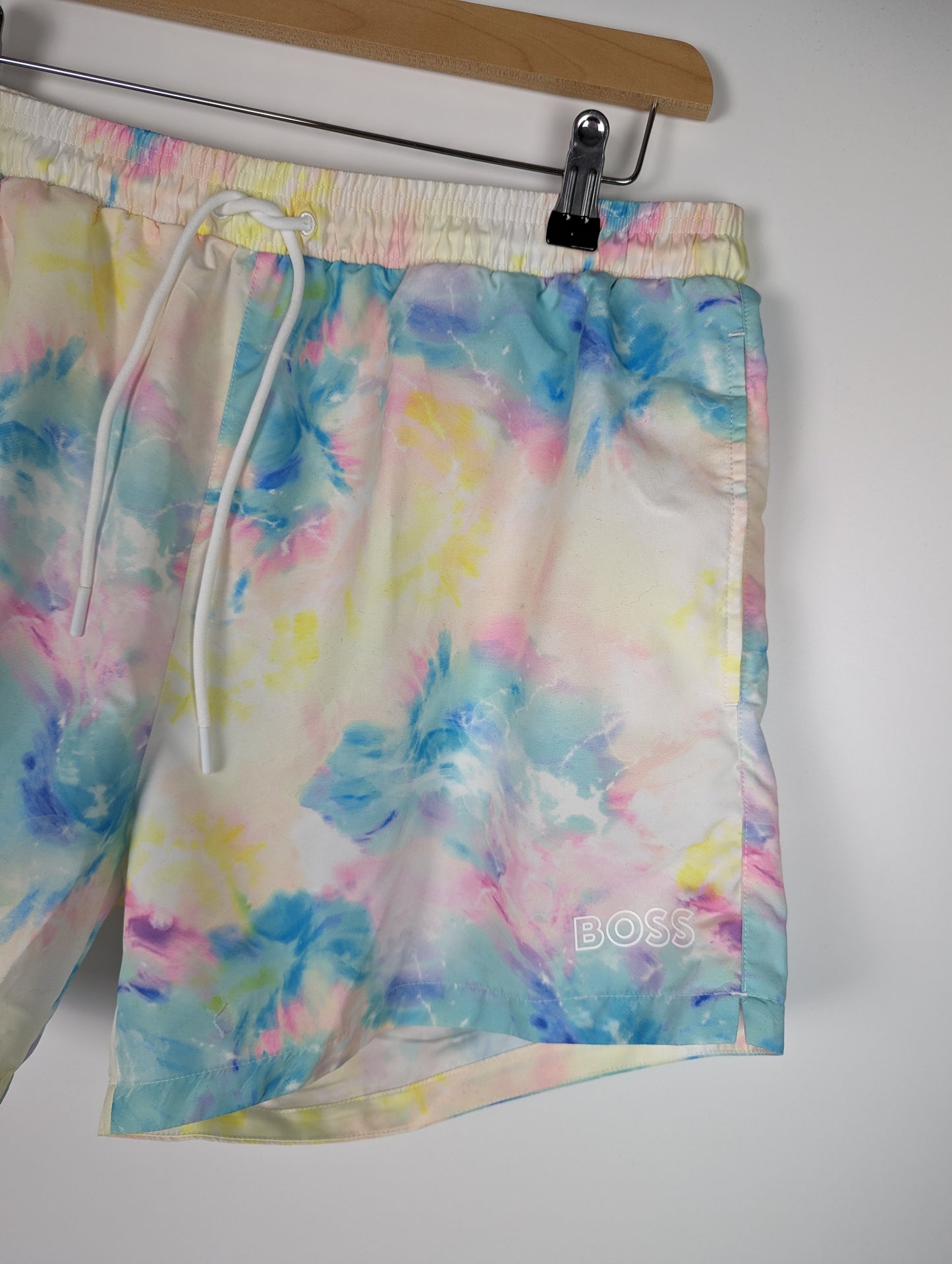 BOSS Men's Firefish Swim Trunks - Tie Dye