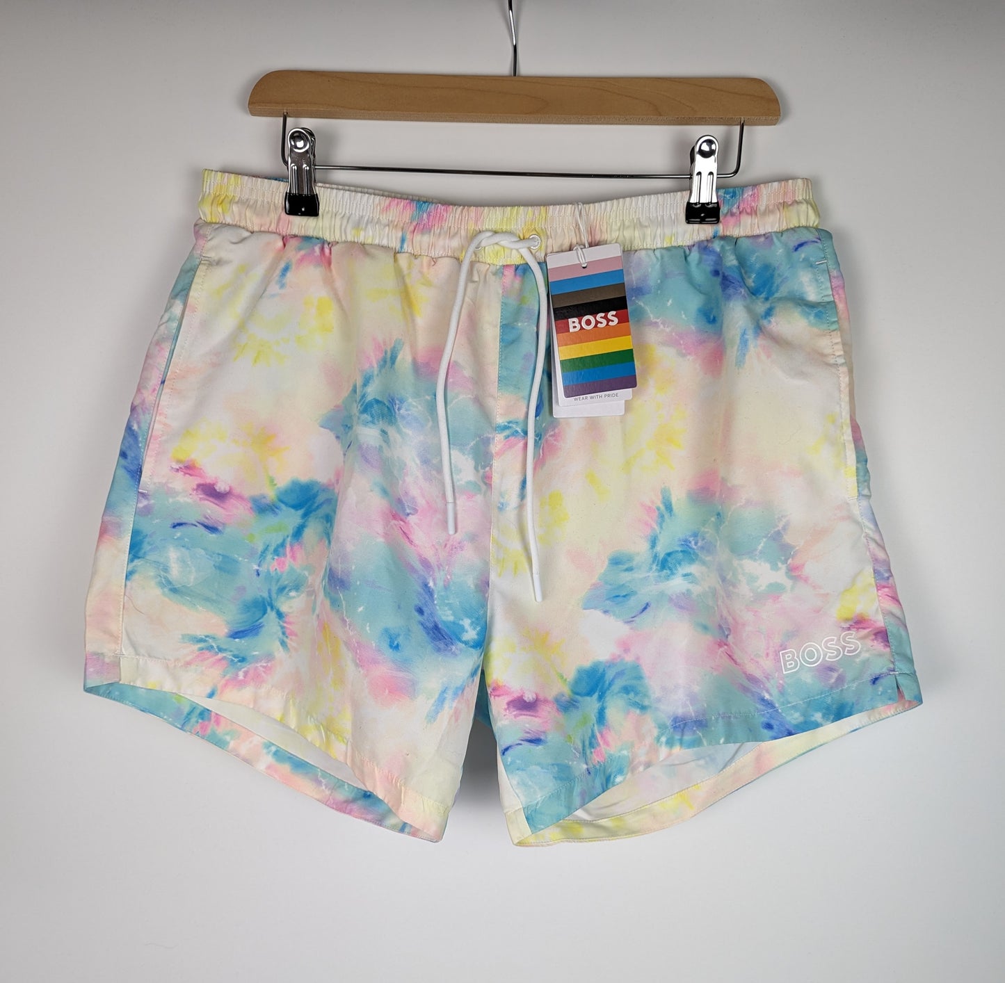 BOSS Men's Firefish Swim Trunks - Tie Dye