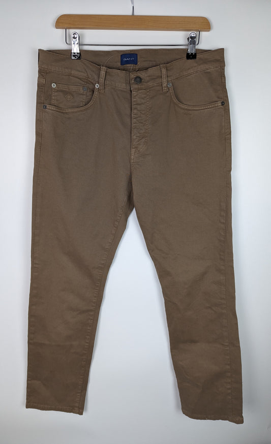 GANT Arley Regular Fit Desert Jeans - Brown