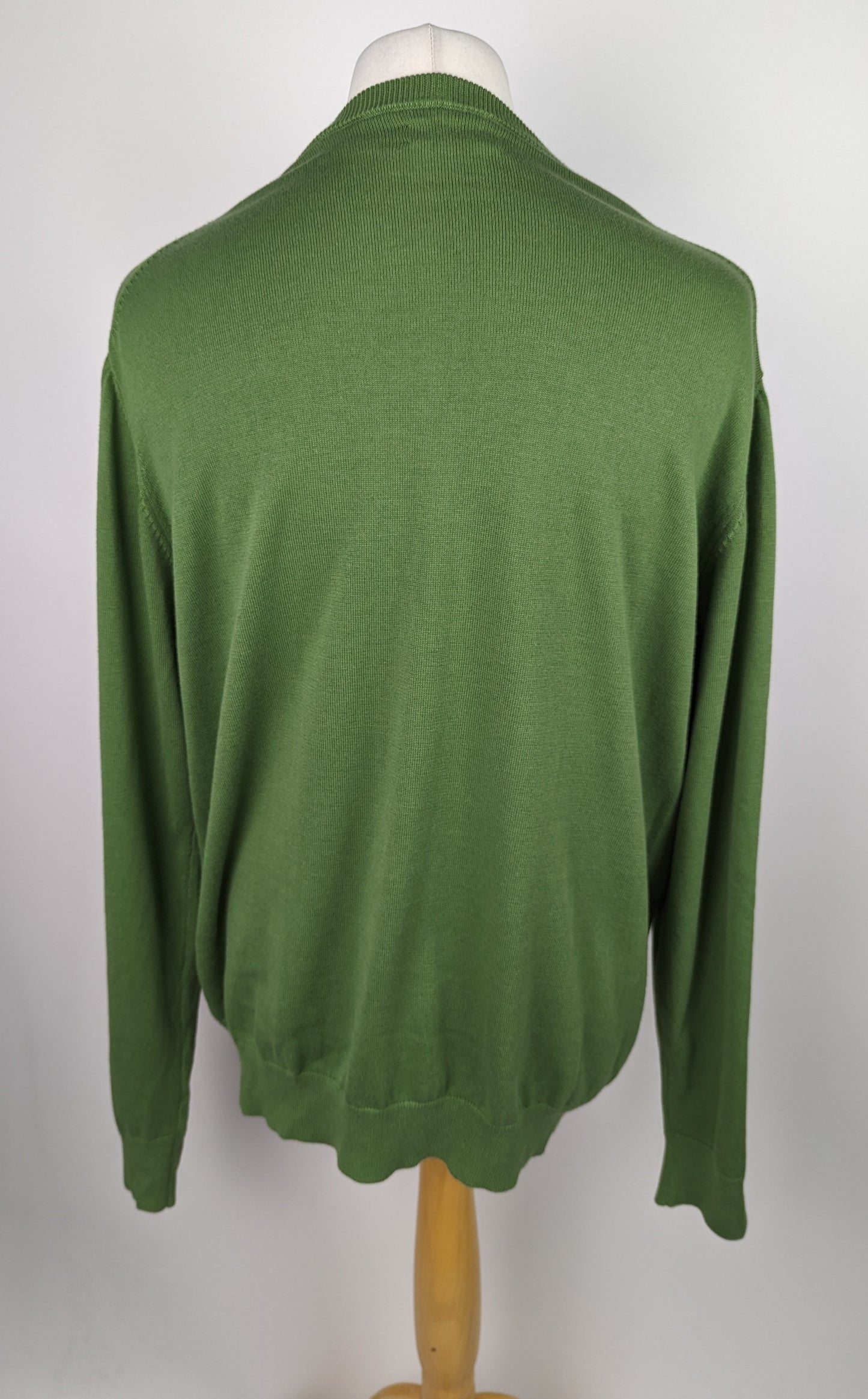 GANT Classic Cotton Crew Neck Jumper - Leaf Green