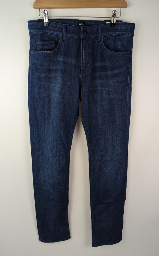 BOSS Mens Delaware3 Slim Jeans - Dark Blue