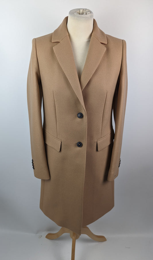 Tommy Hilfiger Women's Essential Wool Blend Overcoat - Khaki Tan