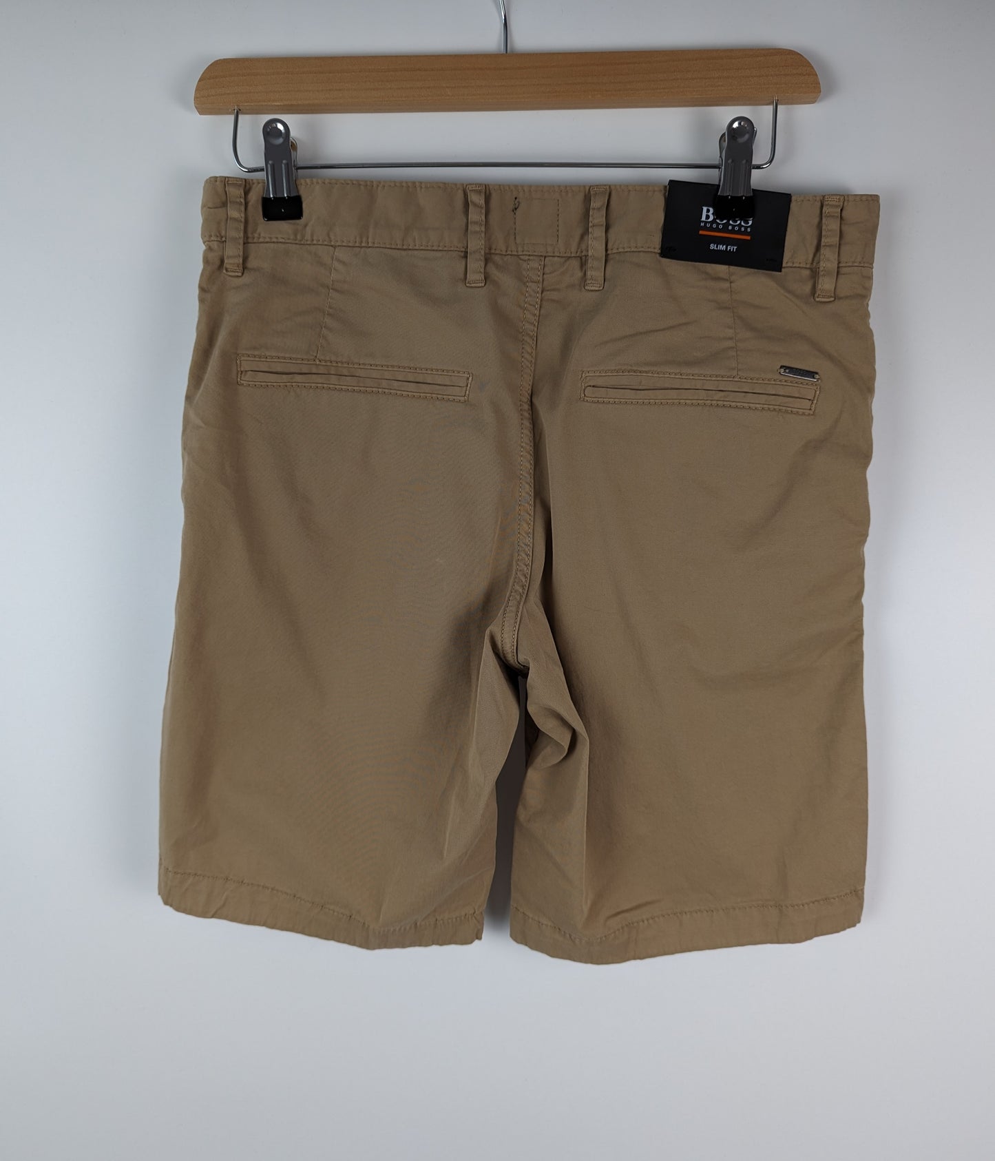 BOSS Schino Slim Chino Shorts - Beige