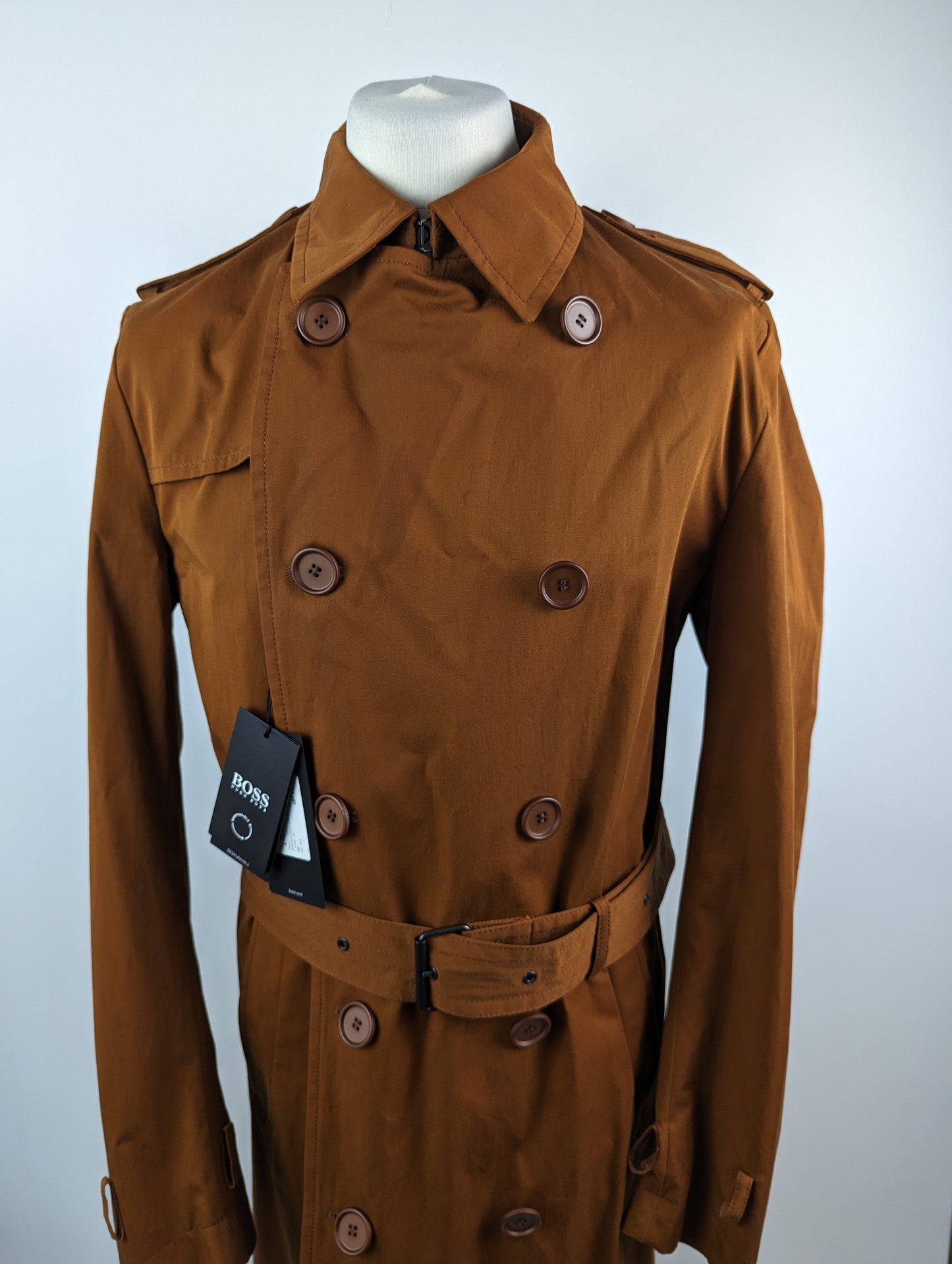 BOSS Mens Dan7 Coat - Open Brown