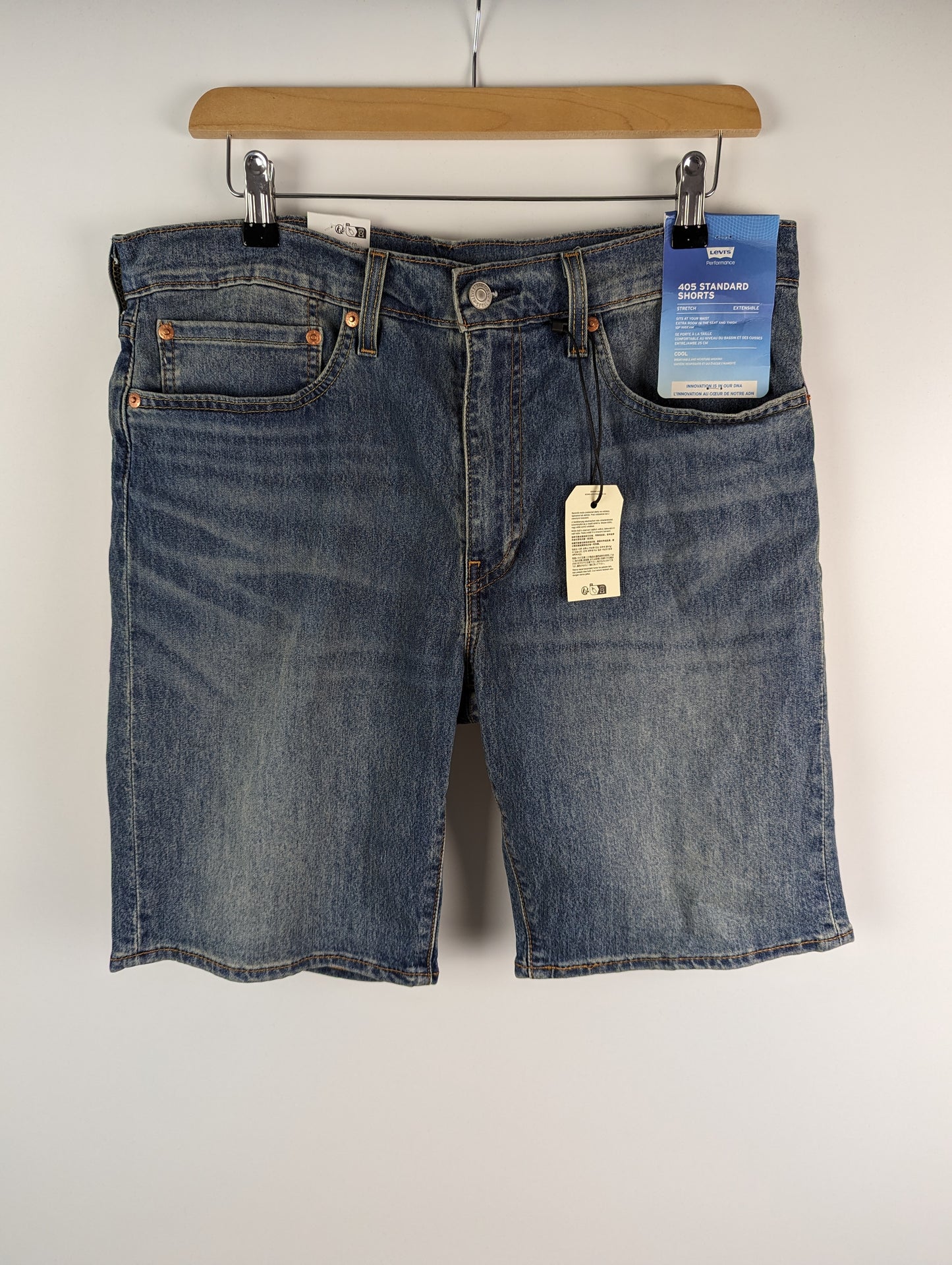 LEVIS Mens 405 Denim Shorts - Blue