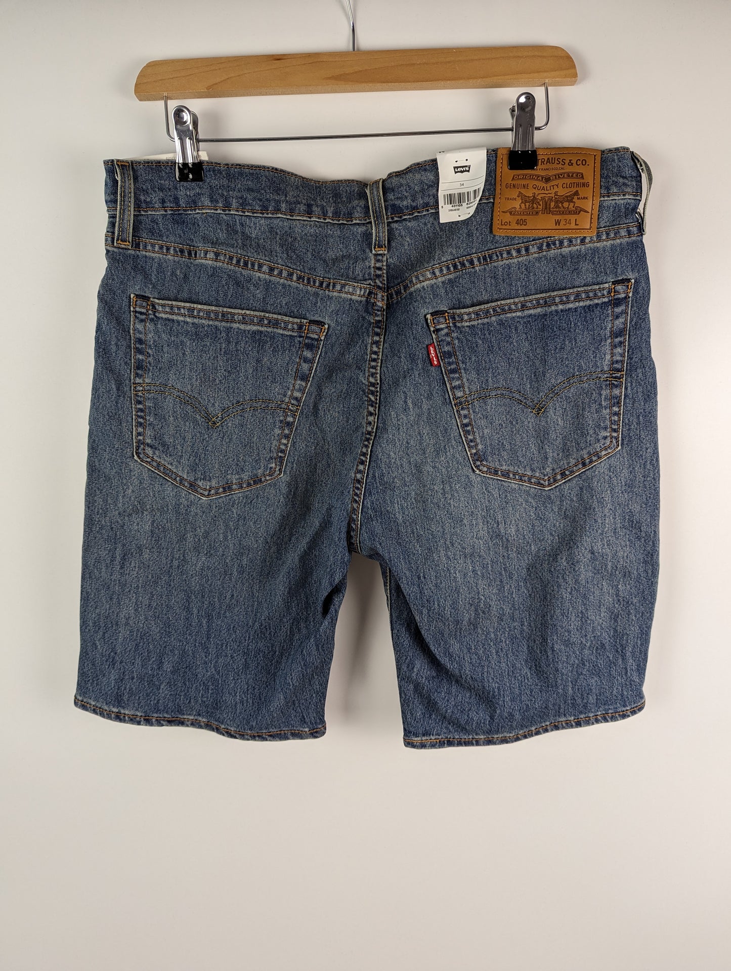 LEVIS Mens 405 Denim Shorts - Blue