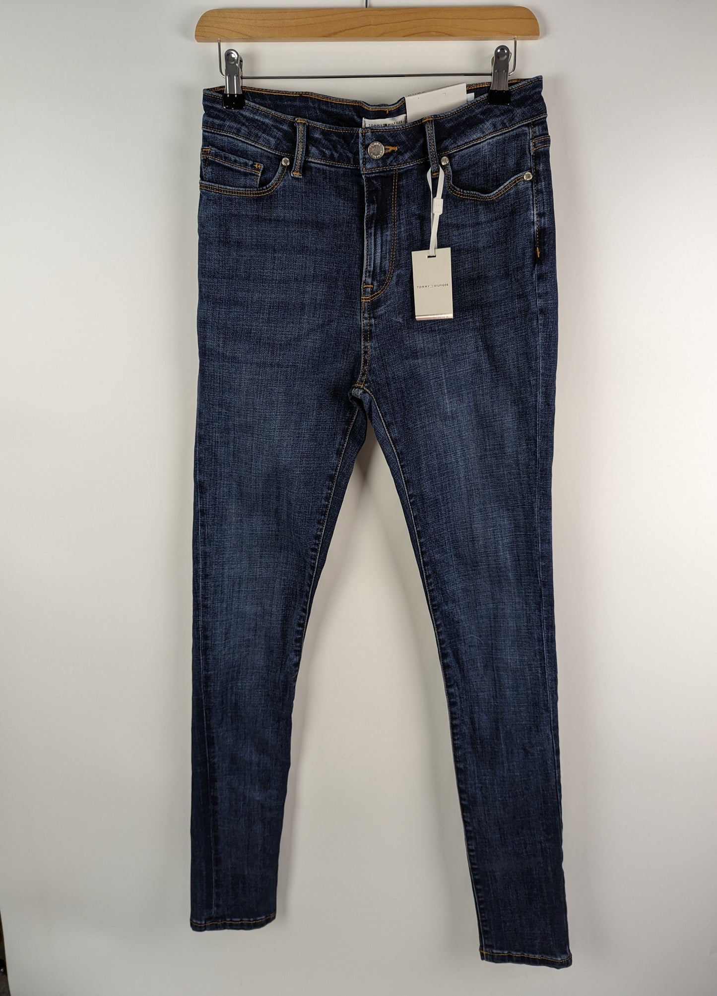 Tommy Jeans High Rise Skinny Santana Jeans - Dark Blue