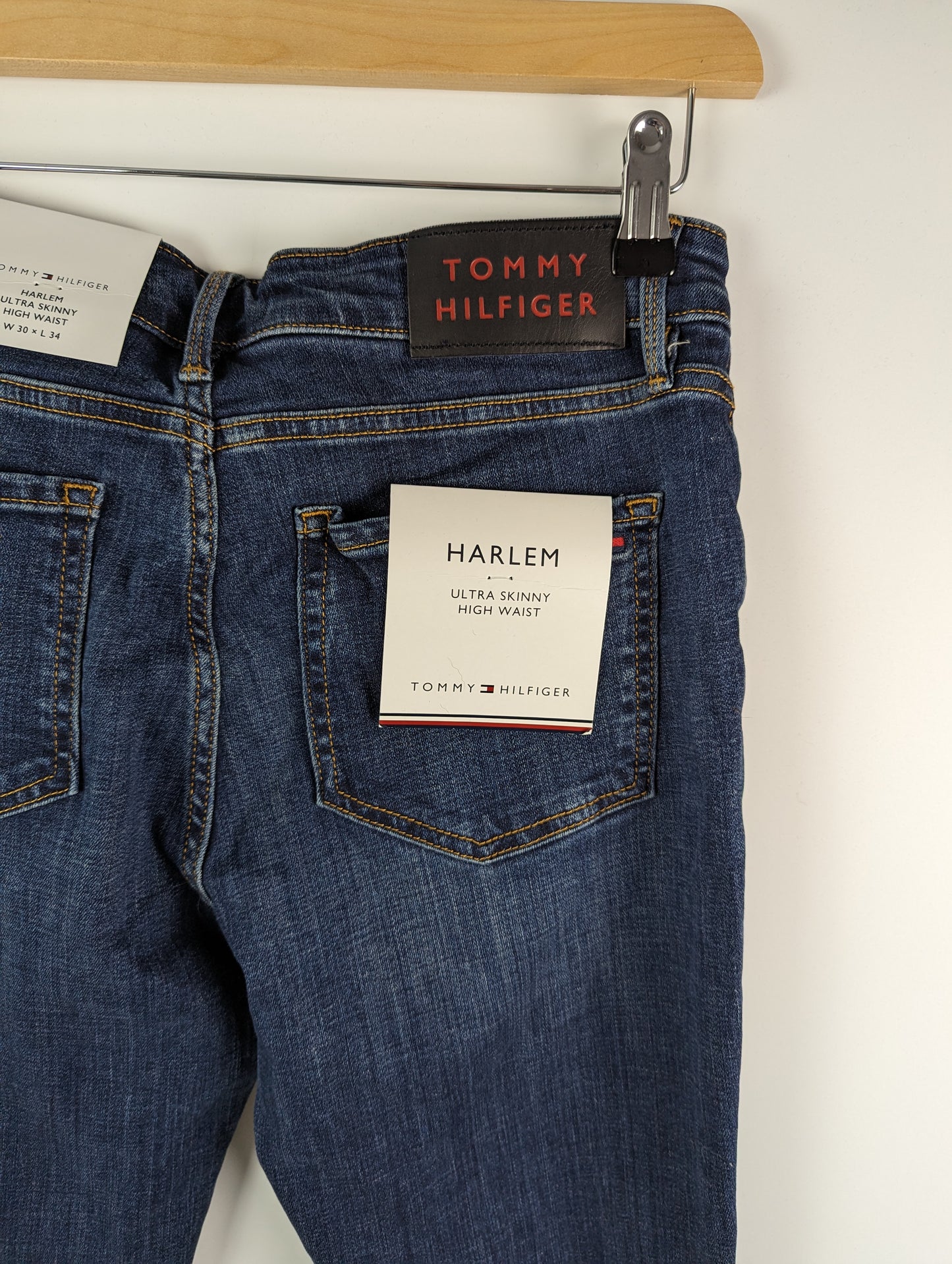 Tommy Jeans High Rise Skinny Santana Jeans - Dark Blue