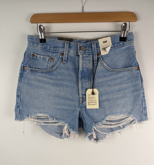 LEVIS 501 Womens Original Shorts - Blue